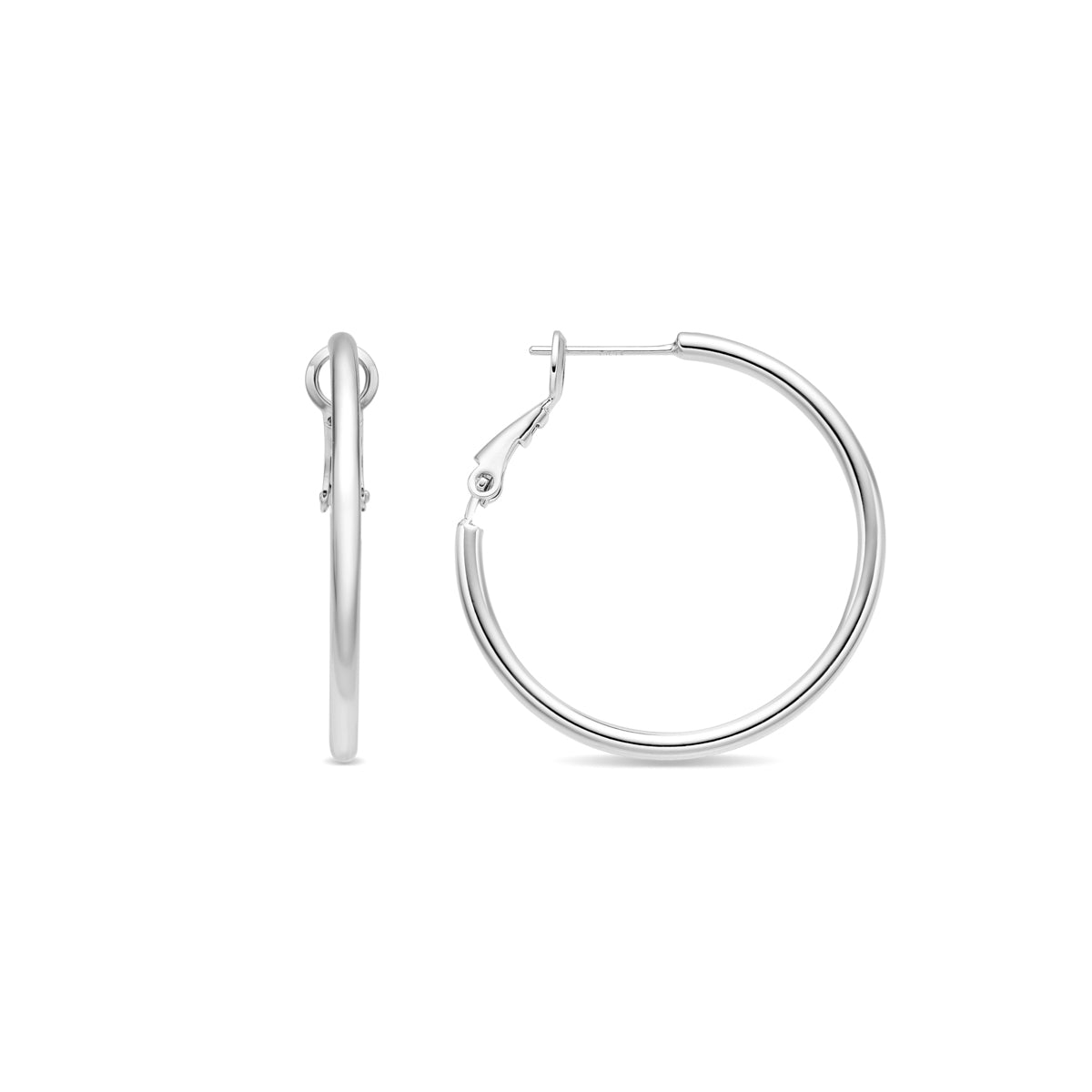 Earrings with - silver finish - Nianres