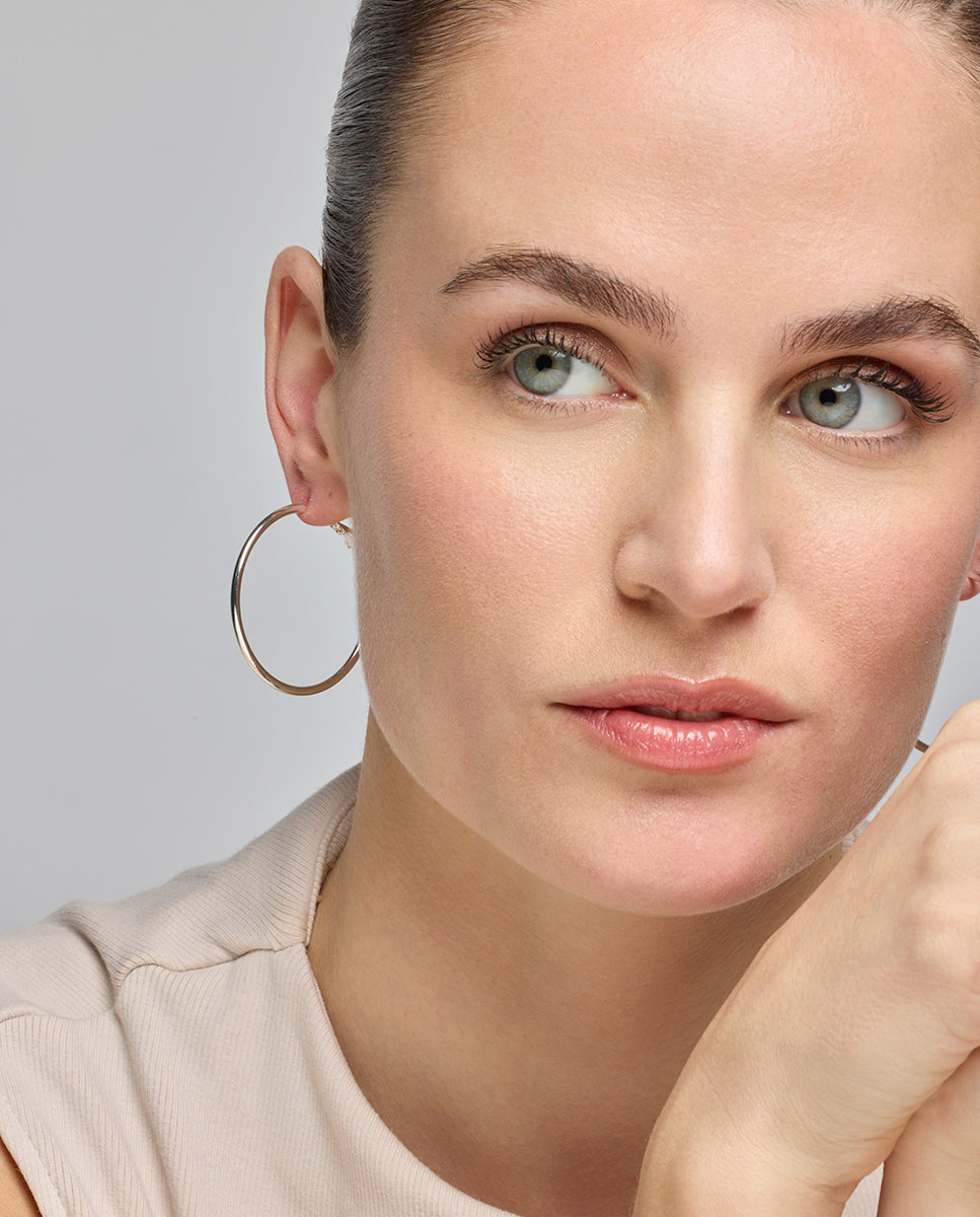 Earrings with - silver finish - Dierax