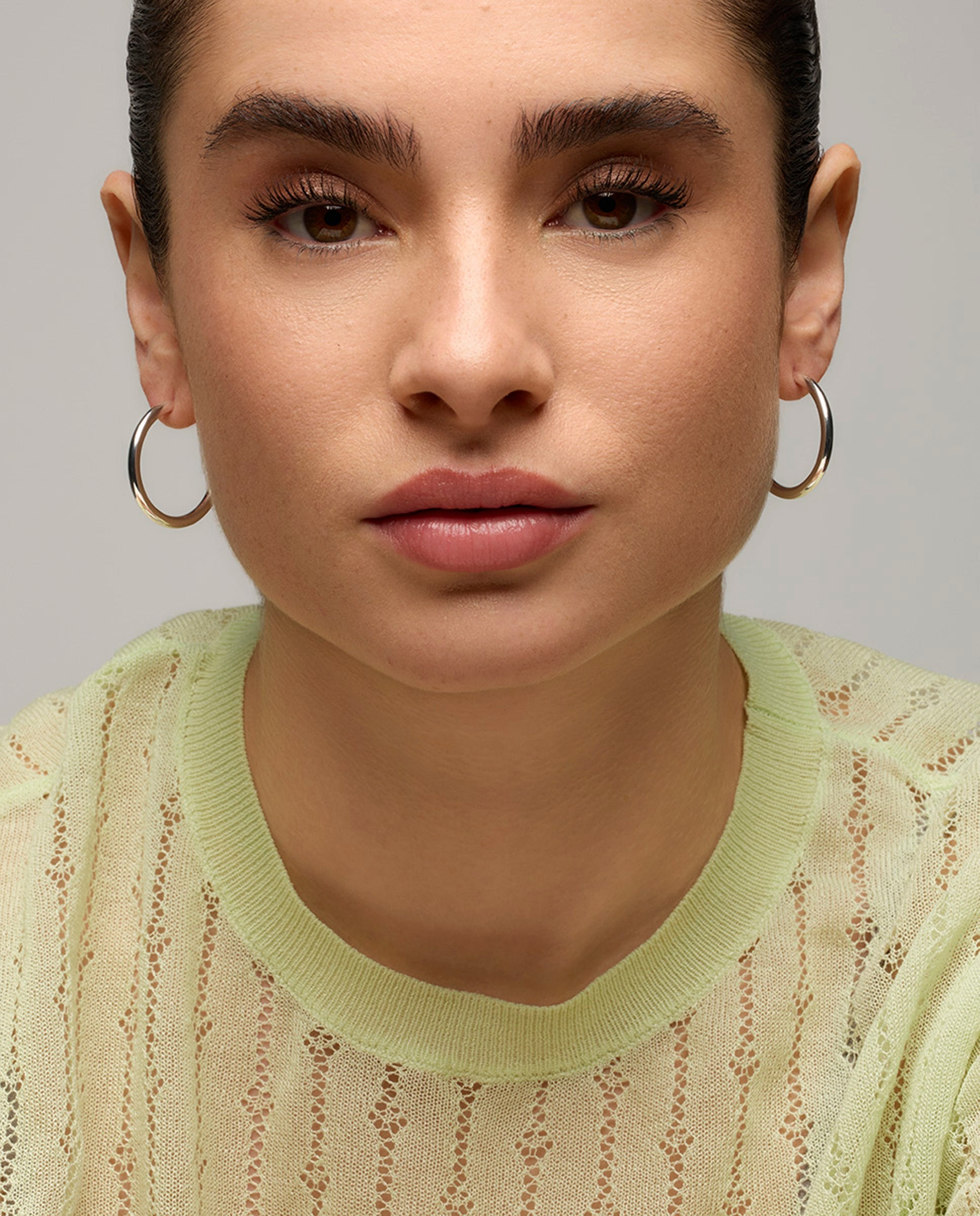 Earrings with - silver finish - Hudak
