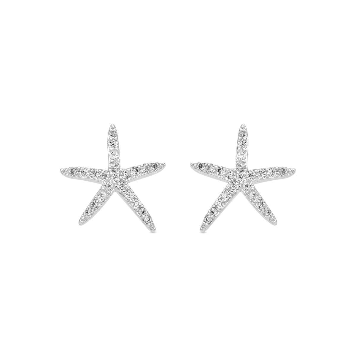 Pendientes con Circonita Brillante acabado plata - Nusde
