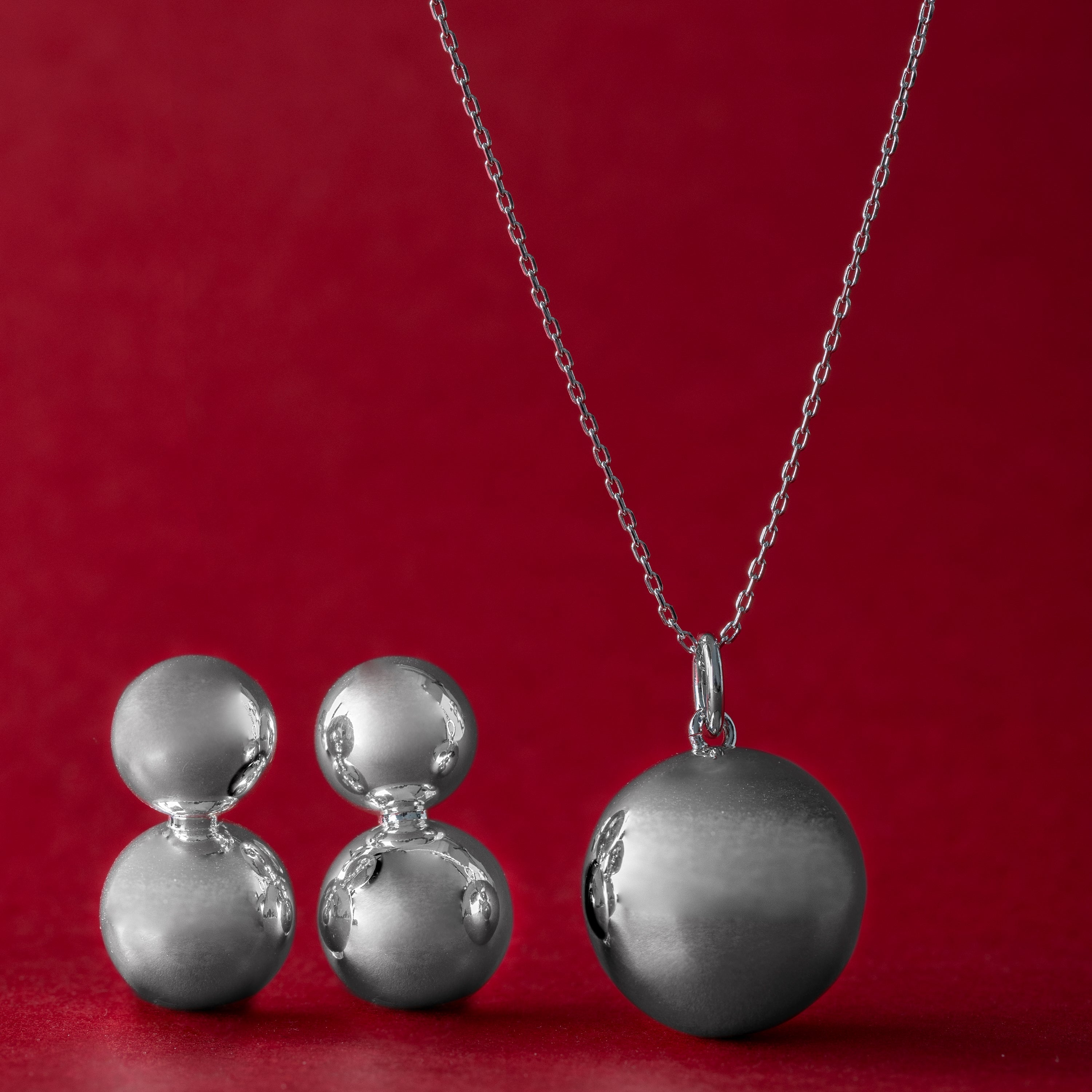 Silver finish necklace - Niksa