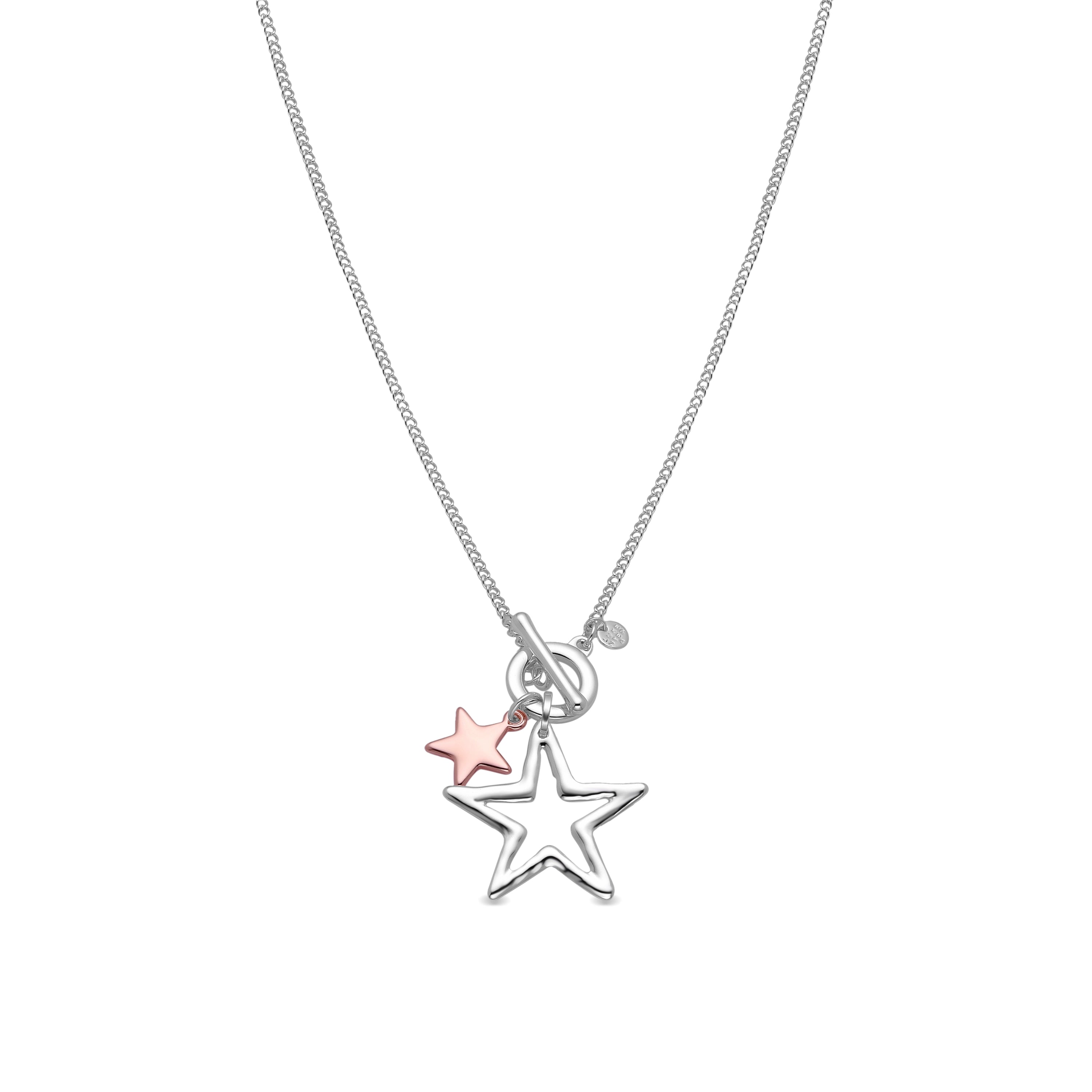 Rhodium-finished necklace - Makdo
