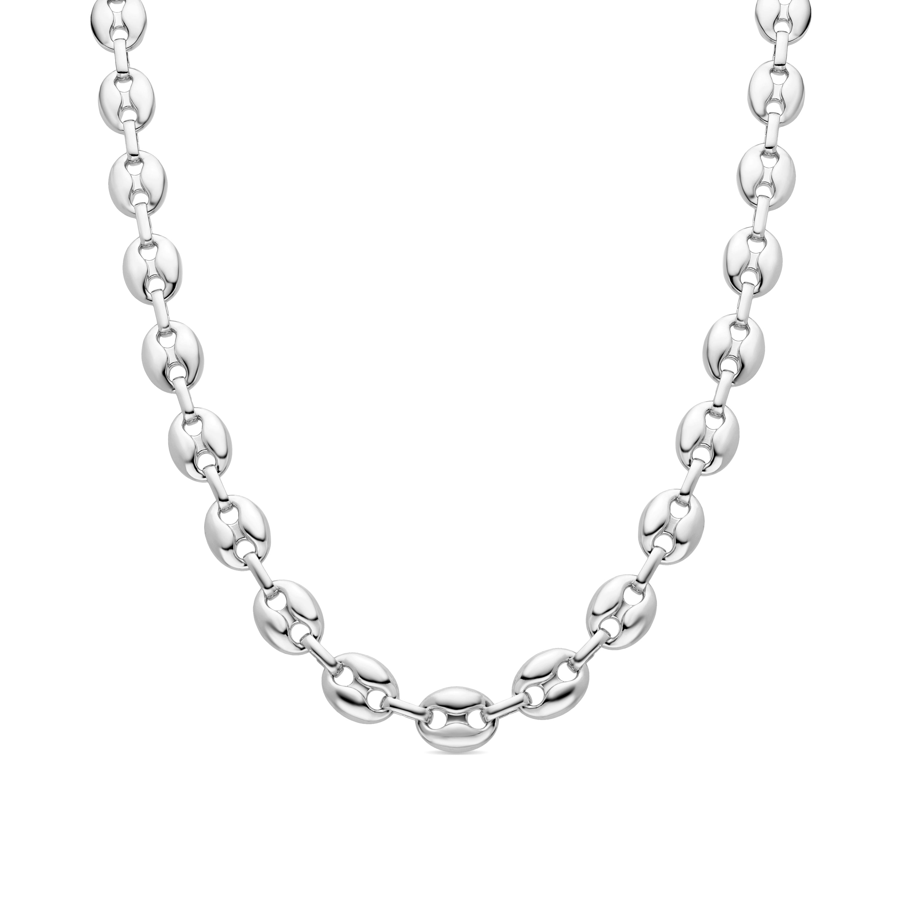 Rhodium-finished necklace - Midyu