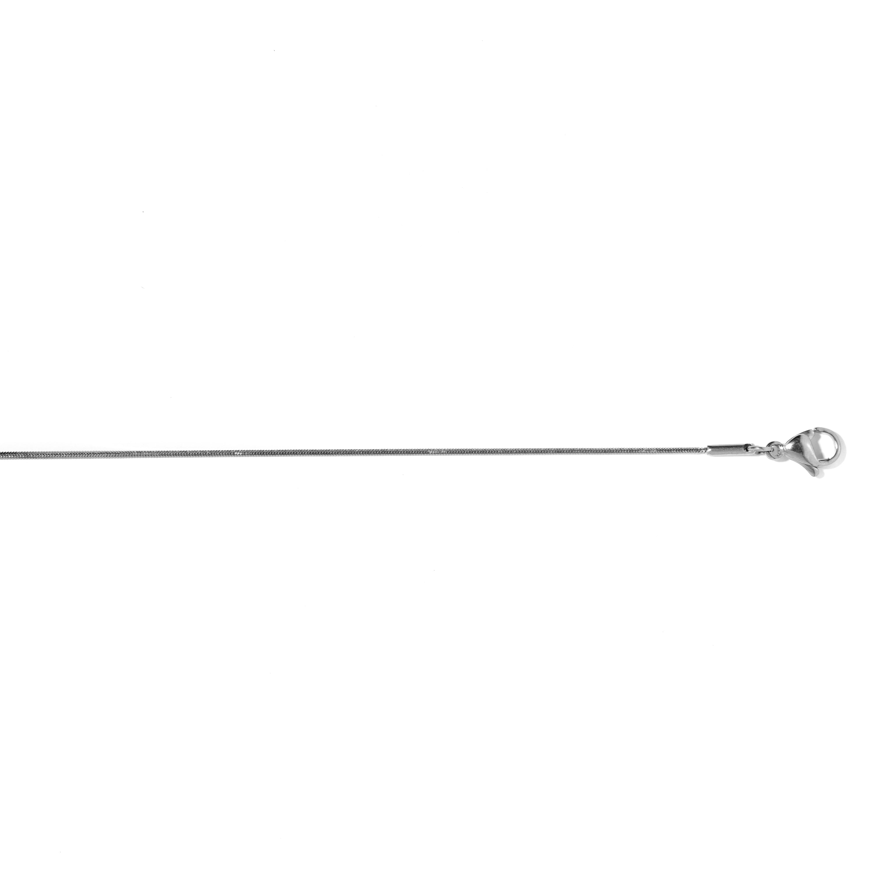Rhodium-plated necklace - Nesil