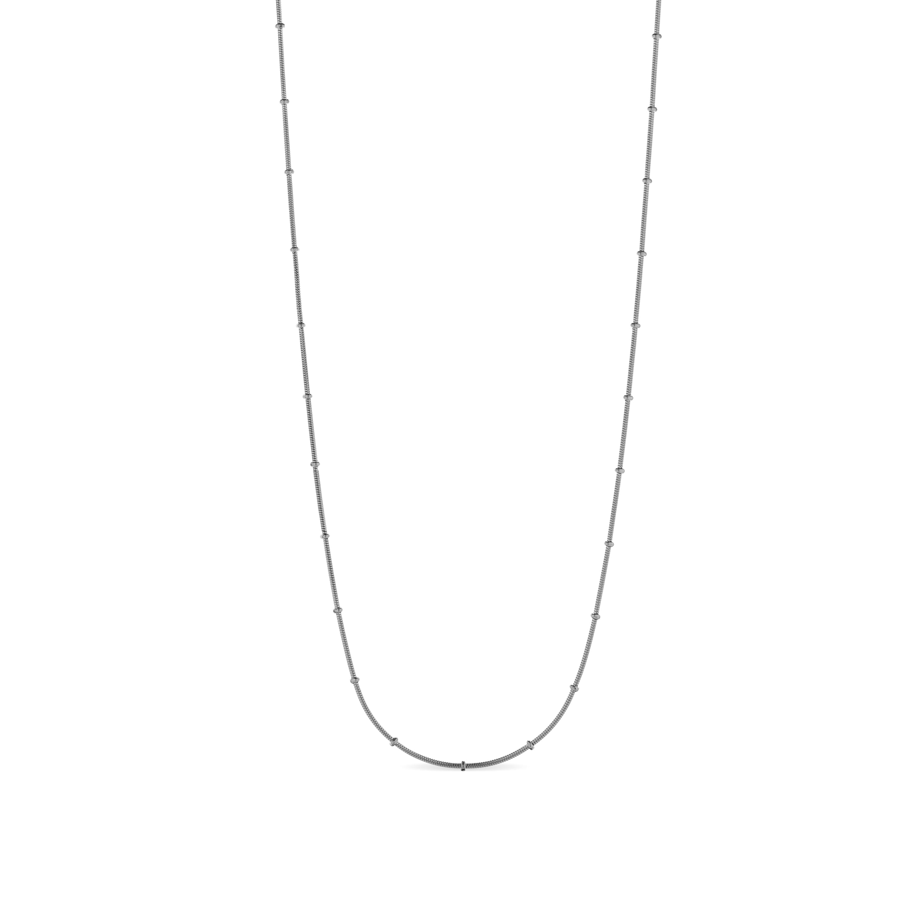 Rhodium-plated necklace - Thapai