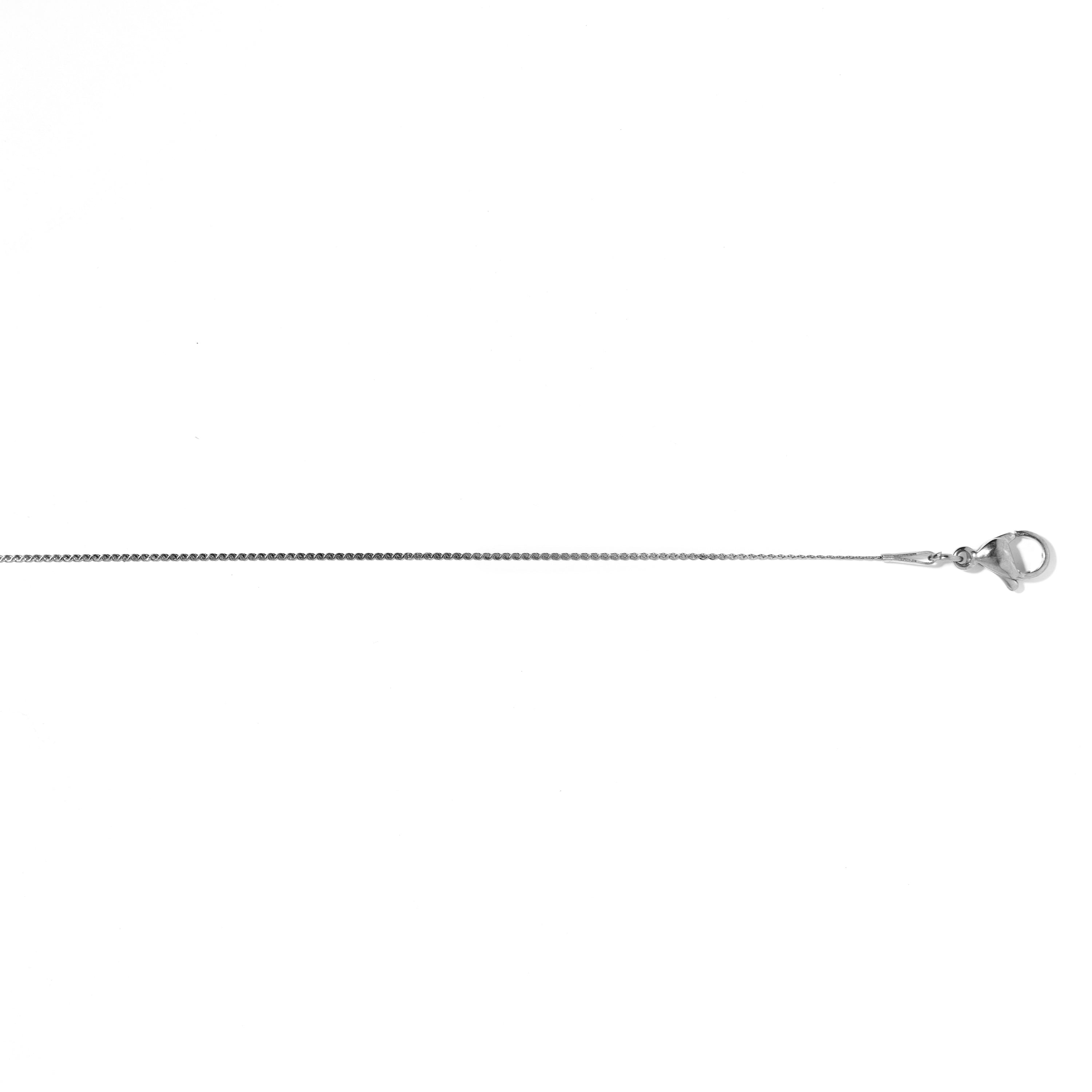 Rhodium-plated necklace - Nina