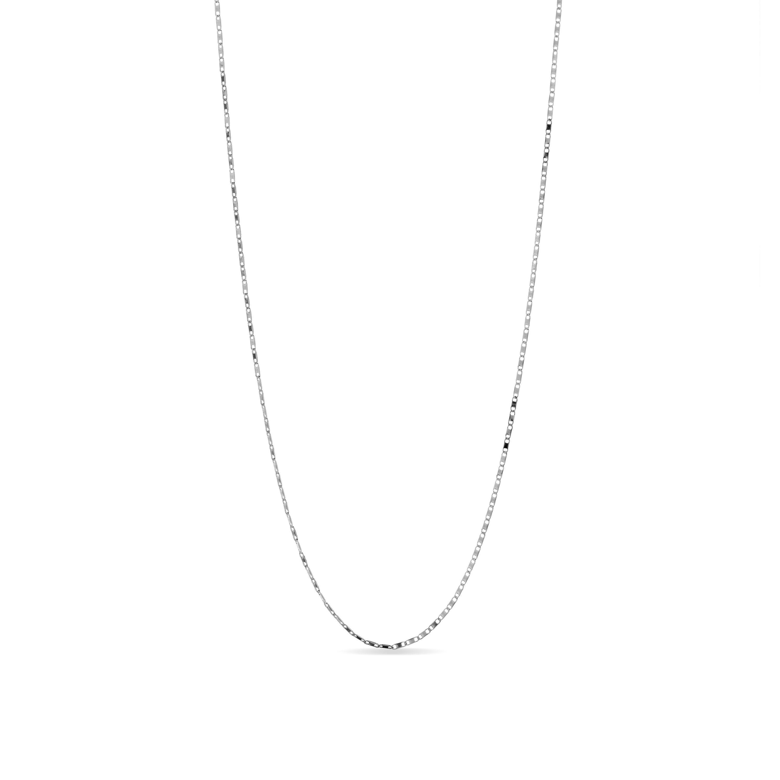 Rhodium-plated necklace - Farak