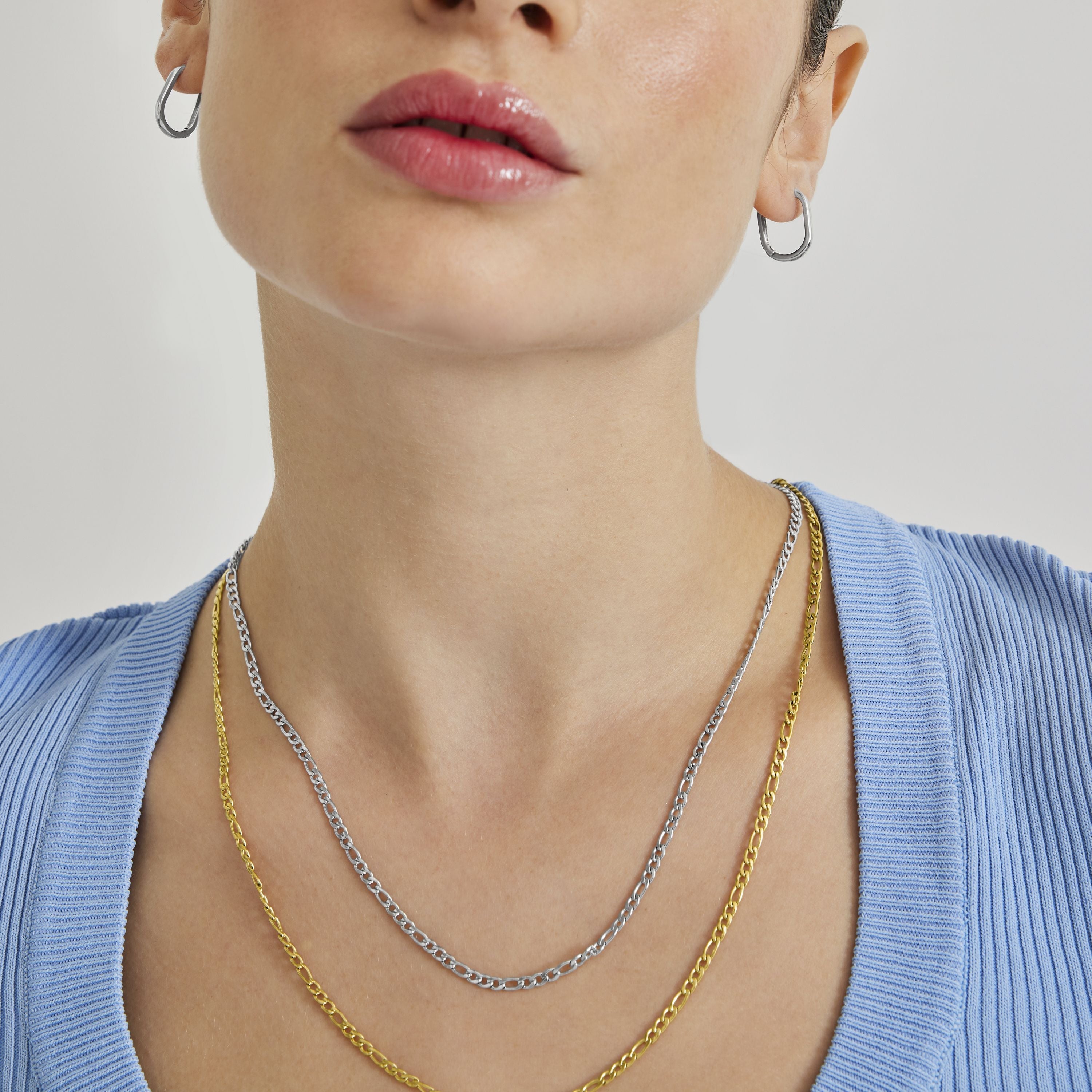 Rhodium-finished necklace - Desay