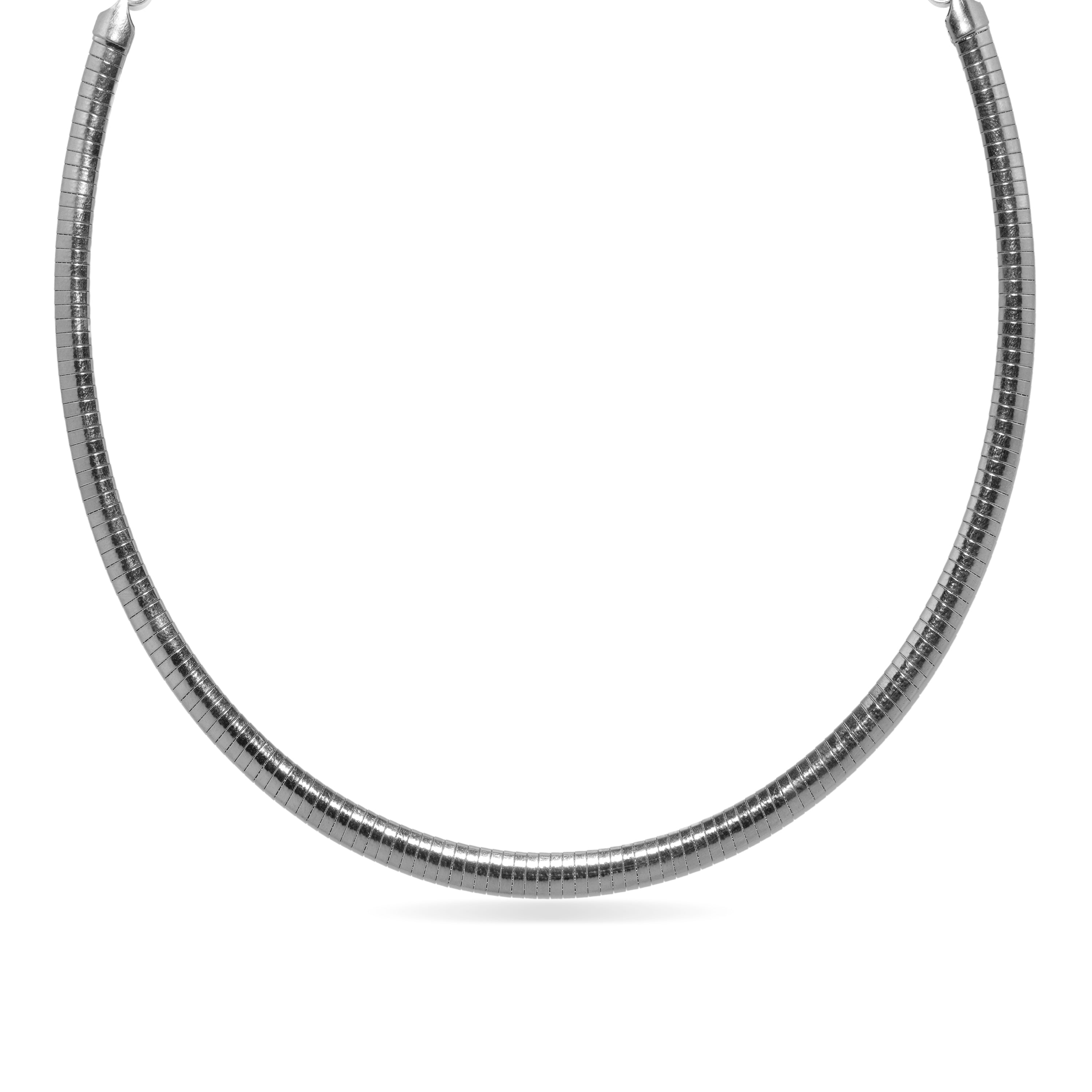 Rhodium-plated necklace - Vaszu
