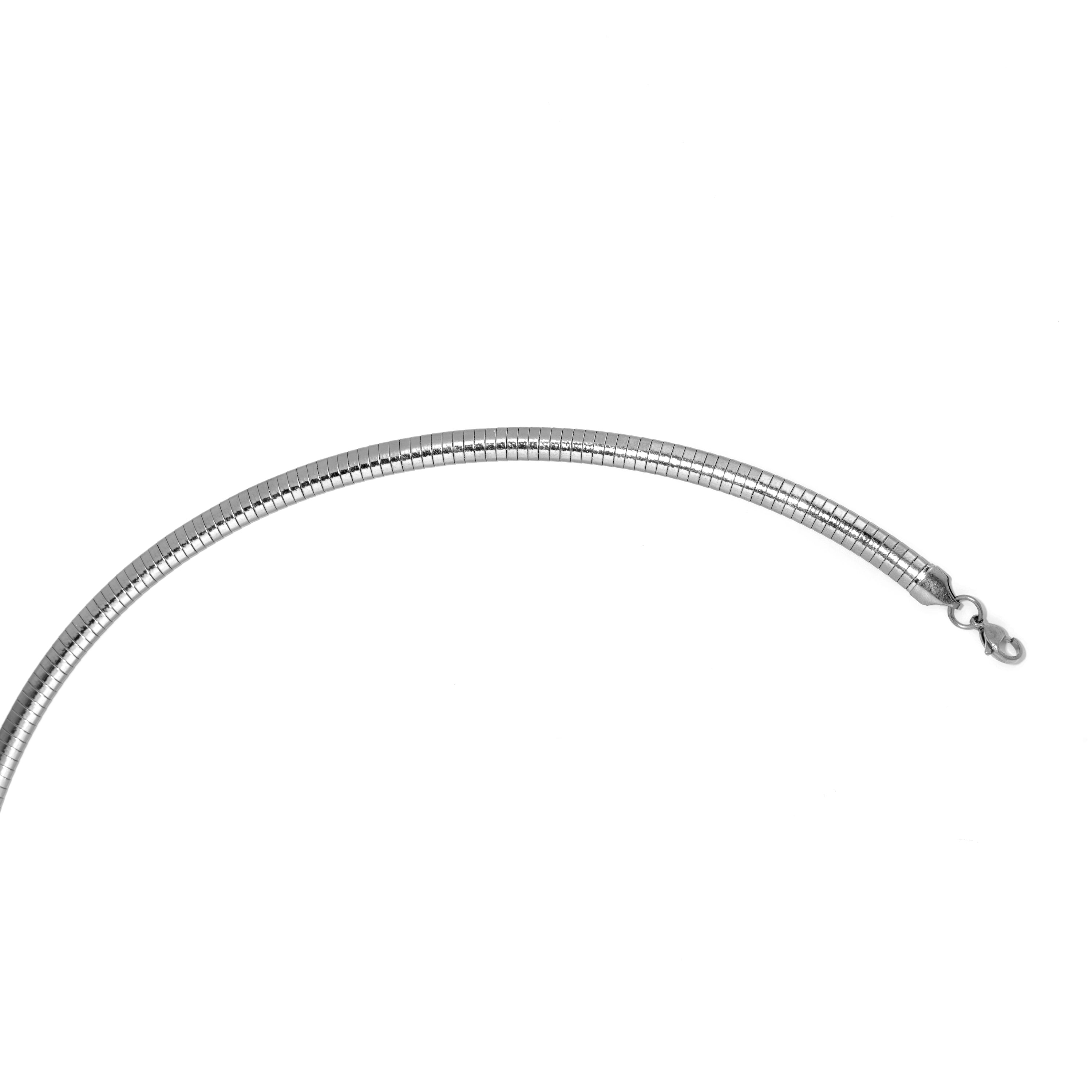 Rhodium-plated necklace - Vaszu