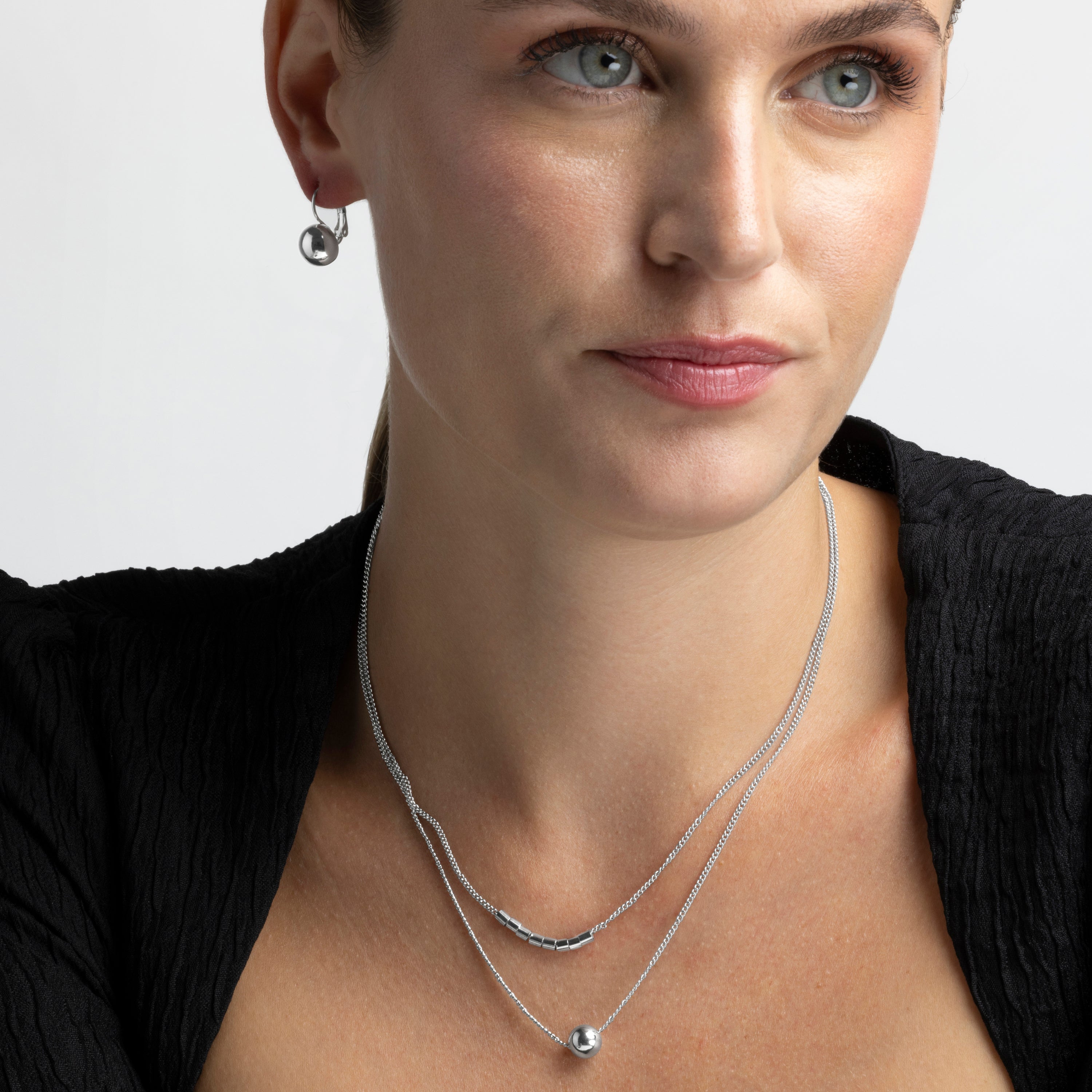 Rhodium-plated necklace - Nothie