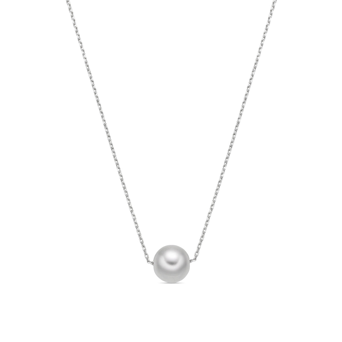 Necklace with - silver finish - Lutoe