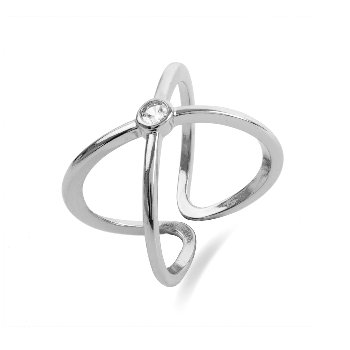 Silver finished ring - Rai