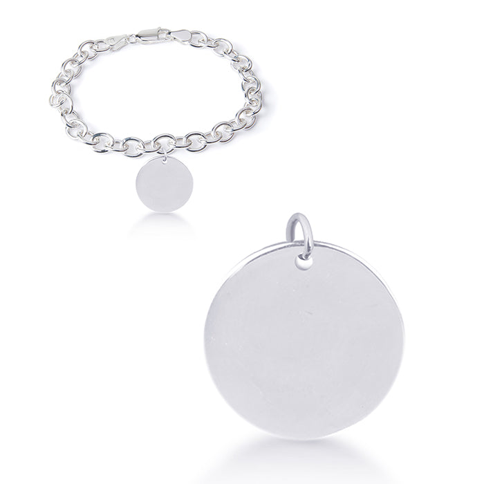 925 Sterling Silver Bracelet with Rhodium Finish - My Sun