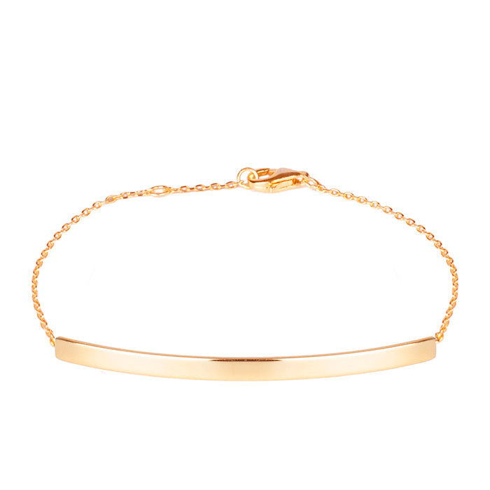 925 Sterling Silver Bracelet with 18K Rose Gold Finish - Drap