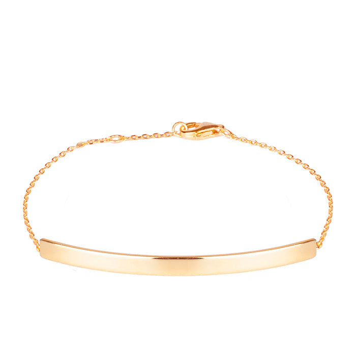 925 Sterling Silver Bracelet with 18K Rose Gold Finish - Drap
