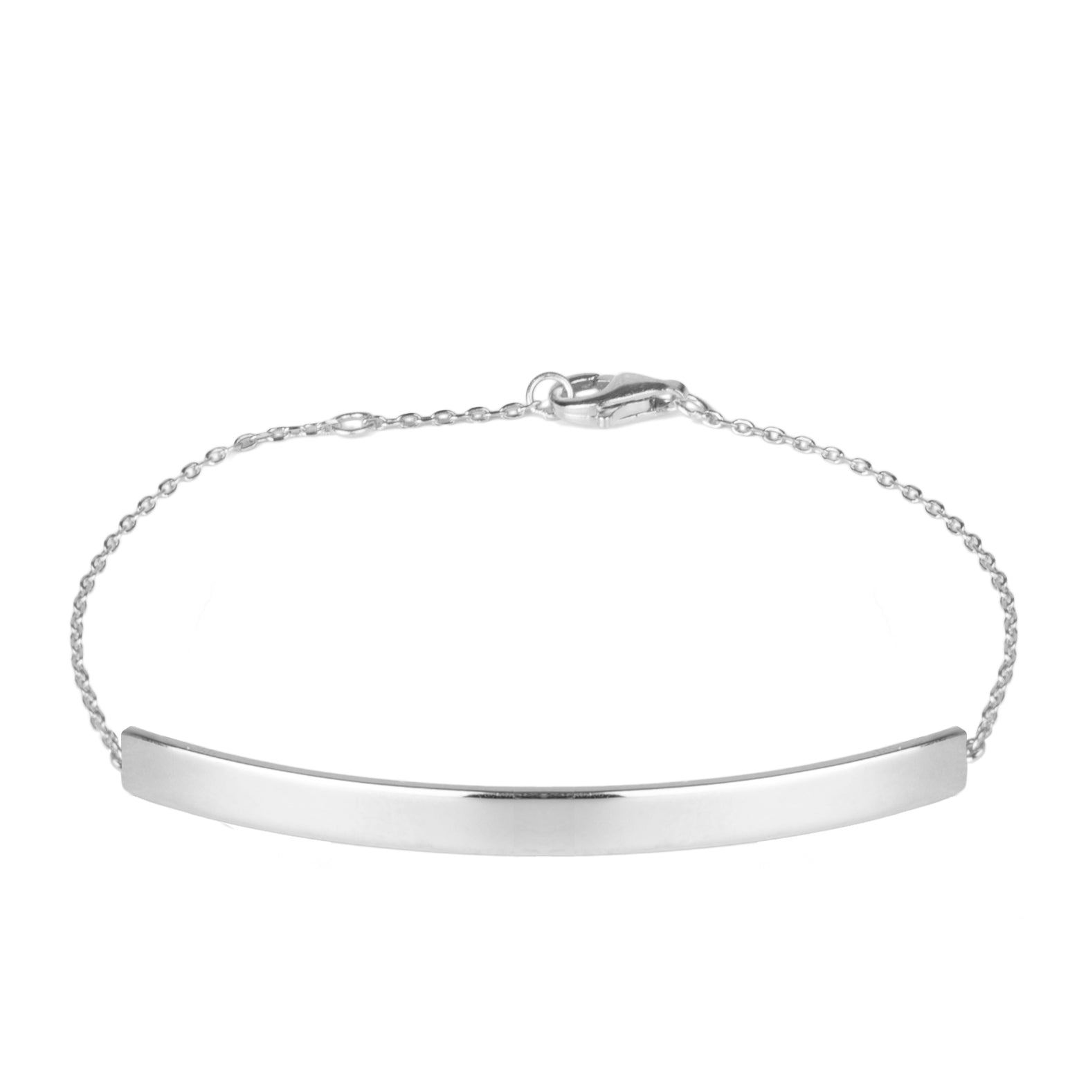 925 Sterling Silver Bracelet with Rhodium Finish - Drap