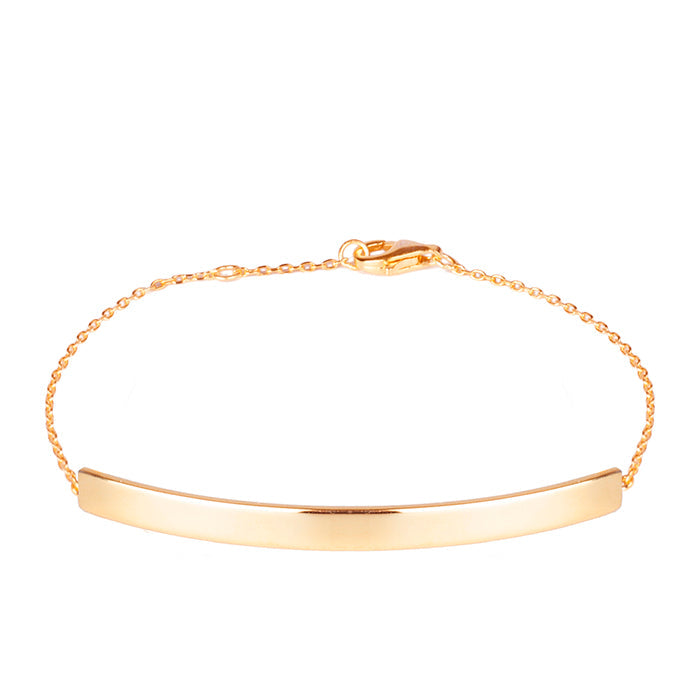 925 Sterling Silver Bracelet with 18K Rose Gold Finish - Drap