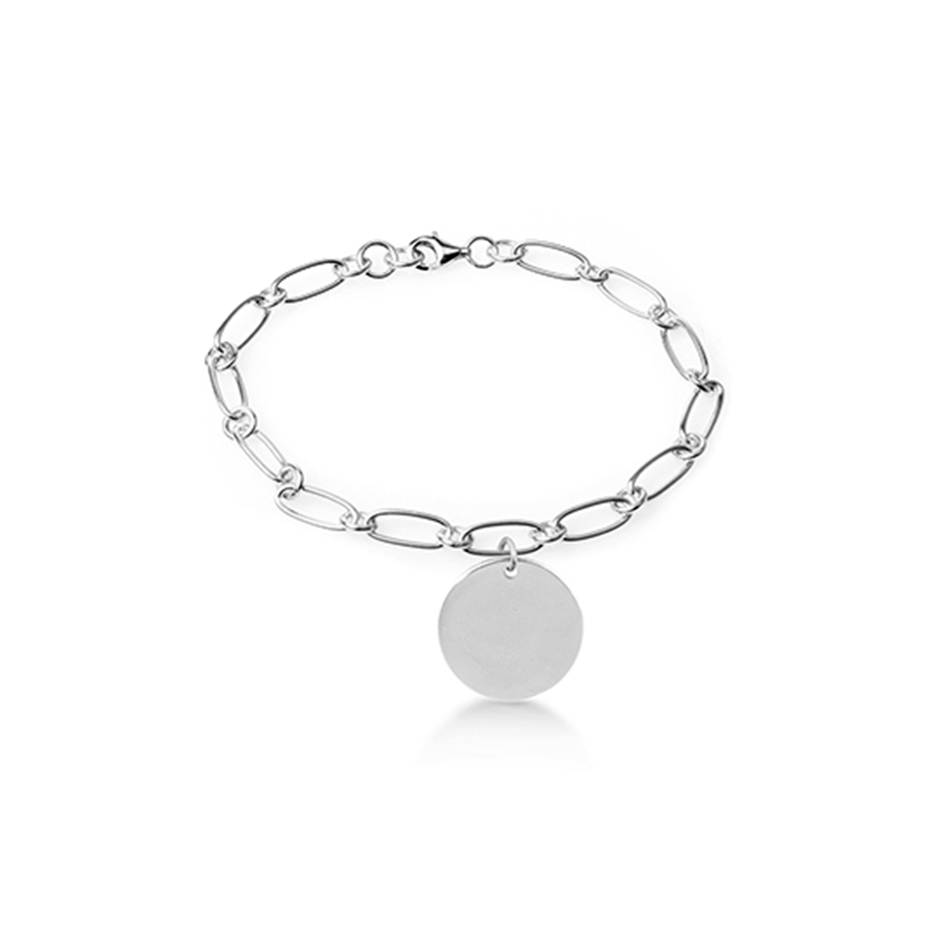 925 Sterling Silver Bracelet with Rhodium Finish - My Sun