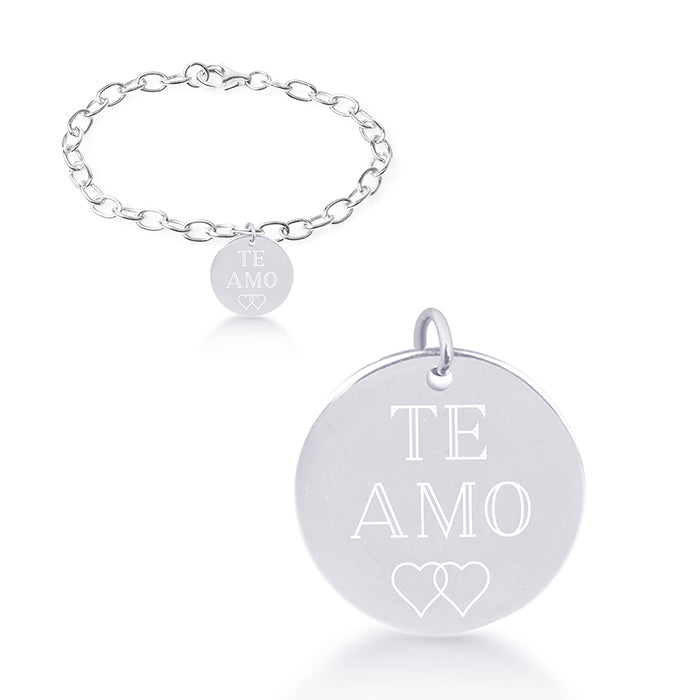 925 Sterling Silver Bracelet with Rhodium Finish - My Sun