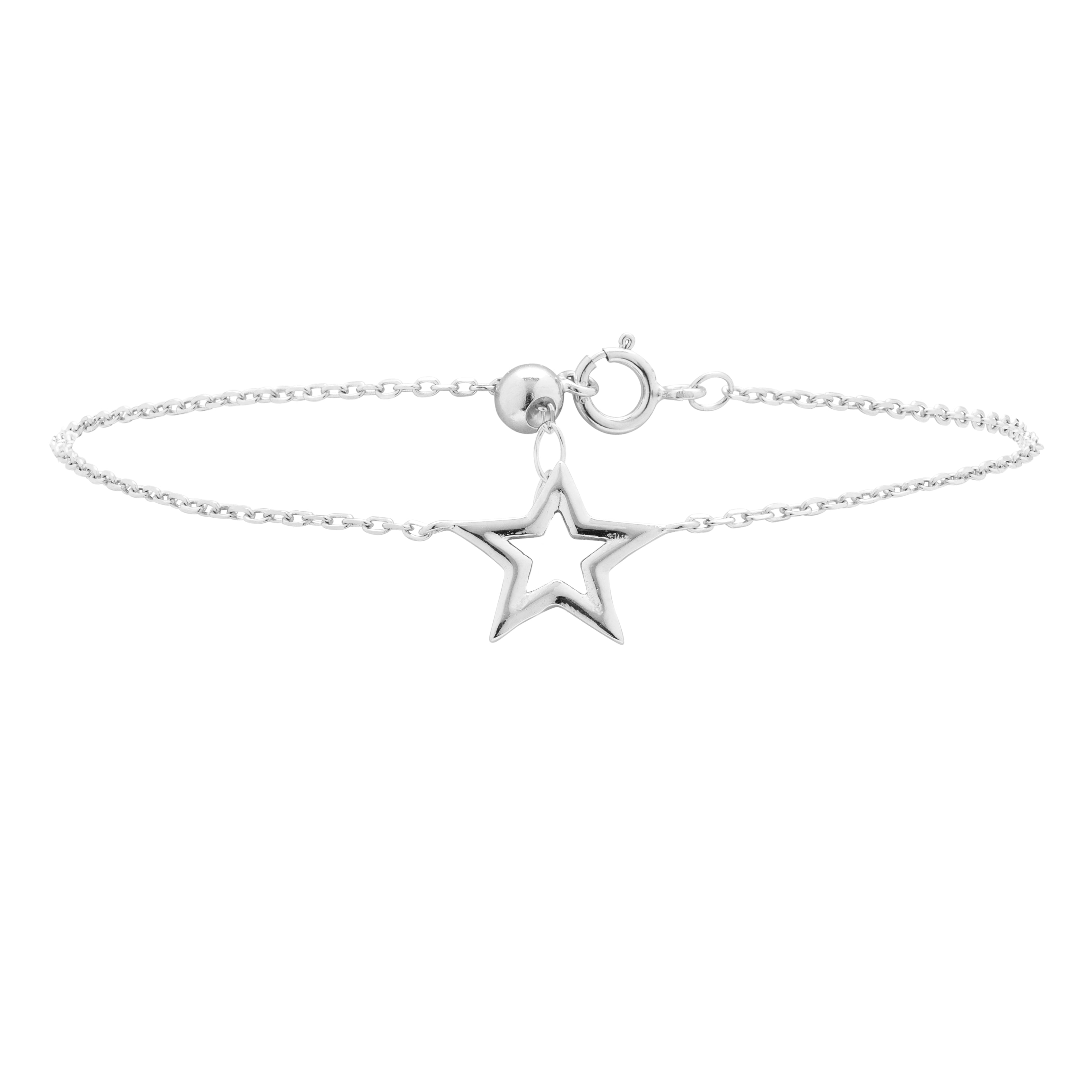 925 Sterling Silver Bracelet with Rhodium Finish - Bandoead