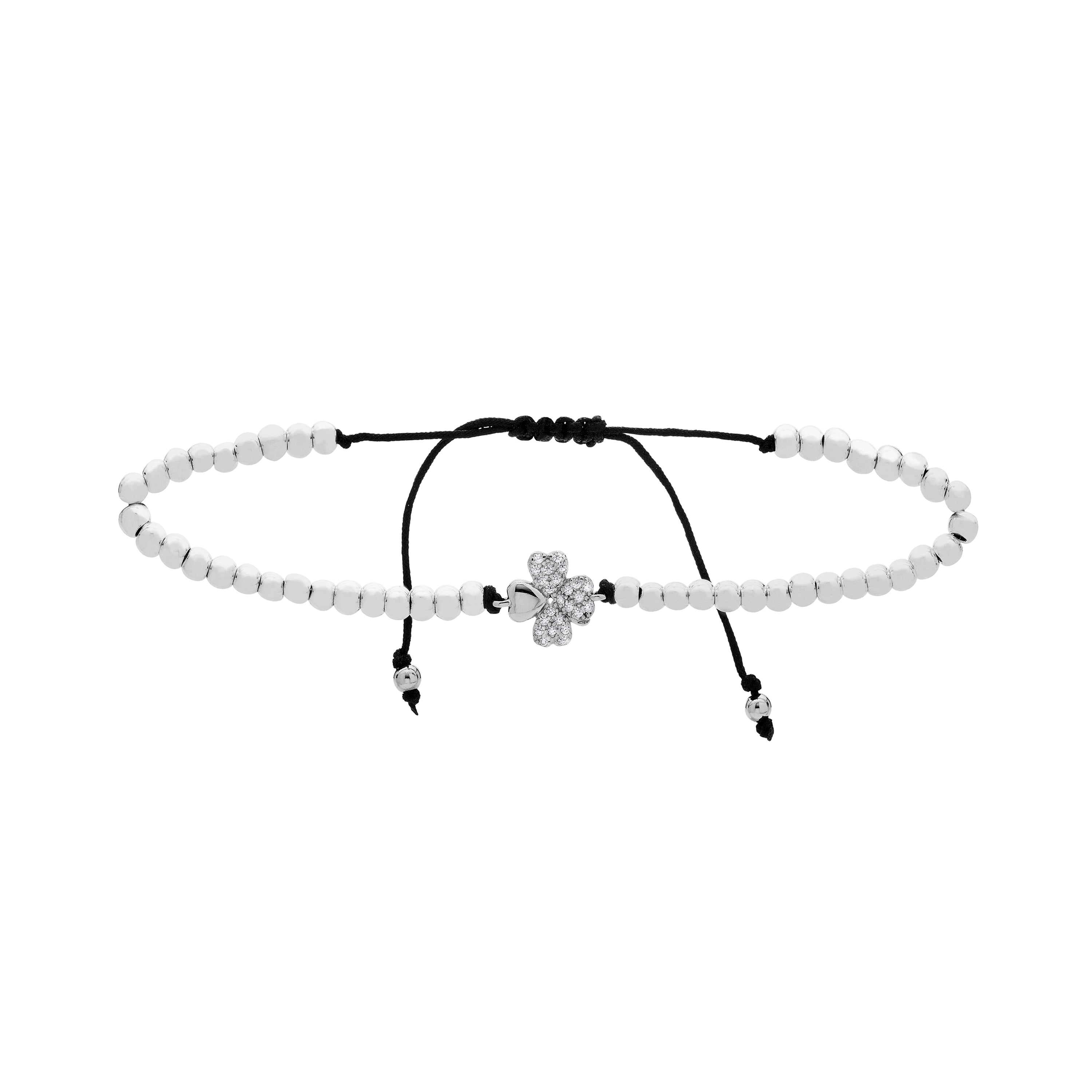 925 Sterling Silver Bracelet with Rhodium-Plated Brilliant Zirconia - Nethdra