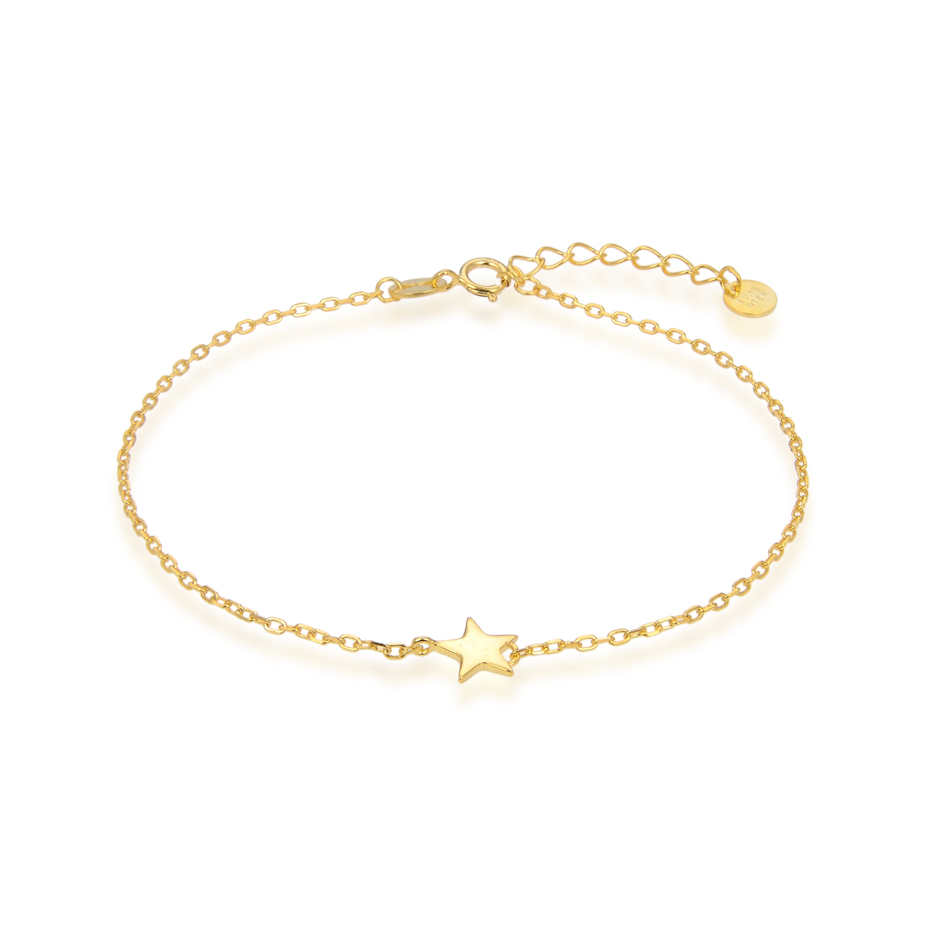 925 Sterling Silver Bracelet with 18K Yellow Gold Finish - Khaw