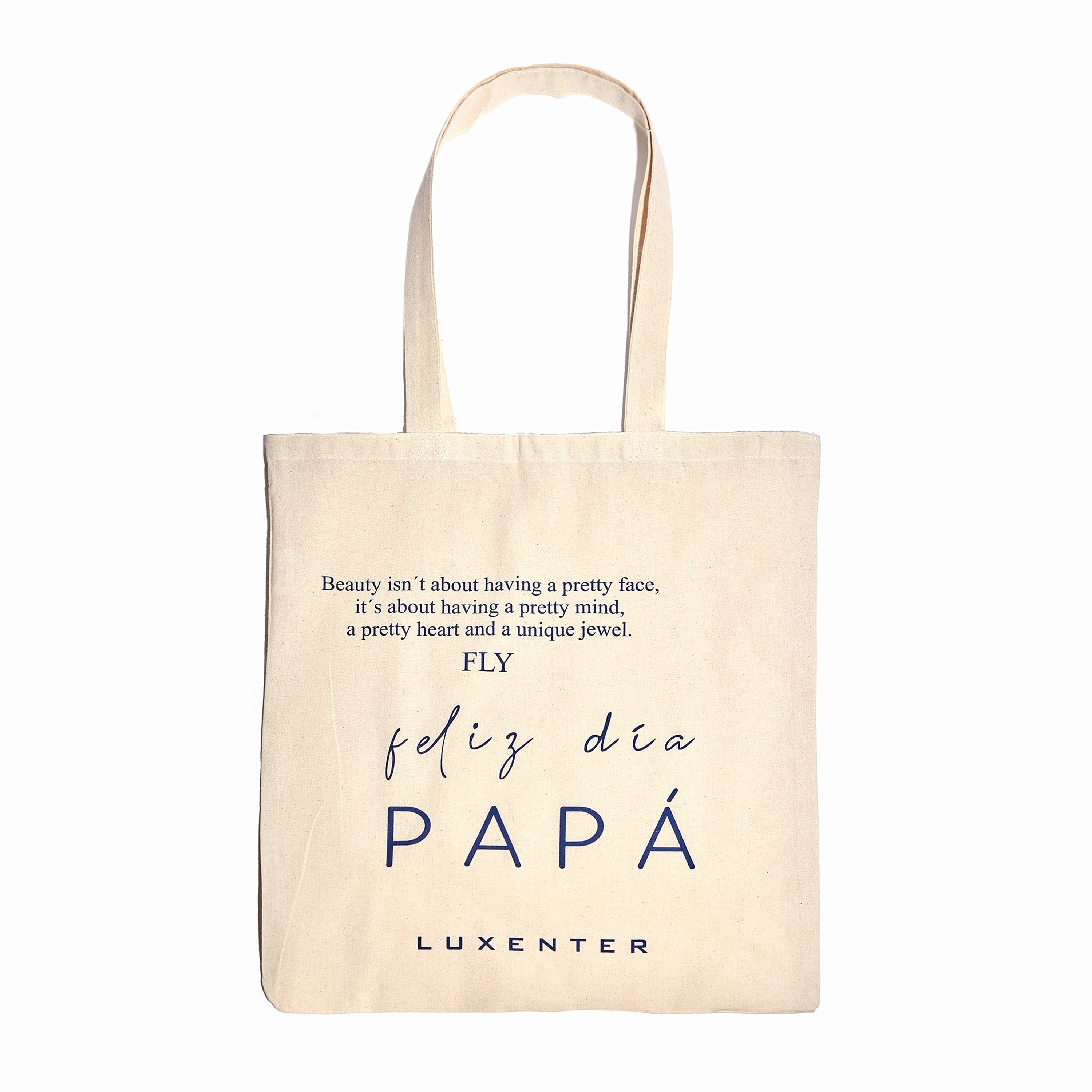 Luxenter White Fabric Bag