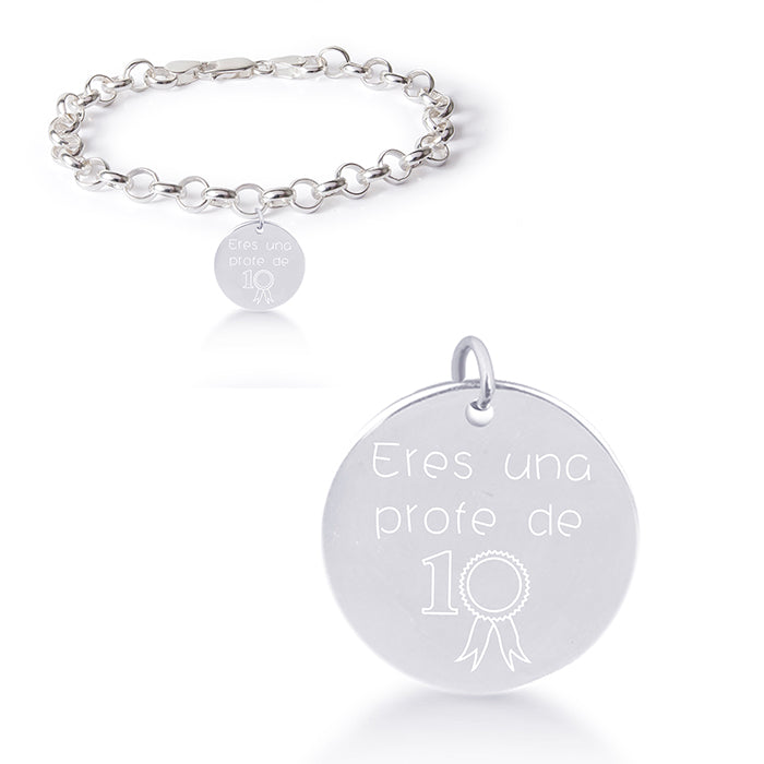 925 Sterling Silver Bracelet with Rhodium Finish - My Sun