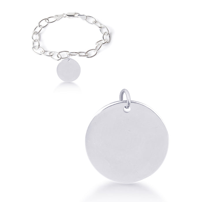 925 Sterling Silver Bracelet with Rhodium Finish - My Sun