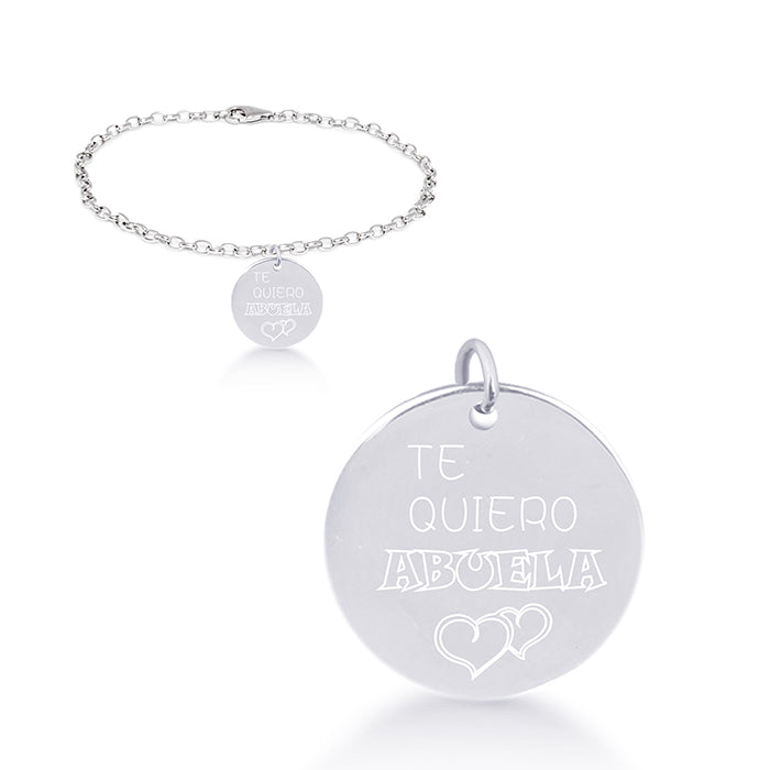 925 Sterling Silver Bracelet with Rhodium Finish - My Sun