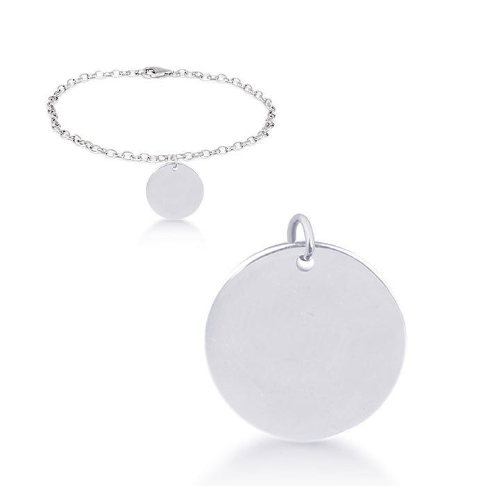 925 Sterling Silver Bracelet with Rhodium Finish - My Sun