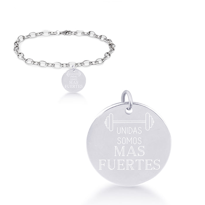 925 Sterling Silver Bracelet with Rhodium Finish - My Sun