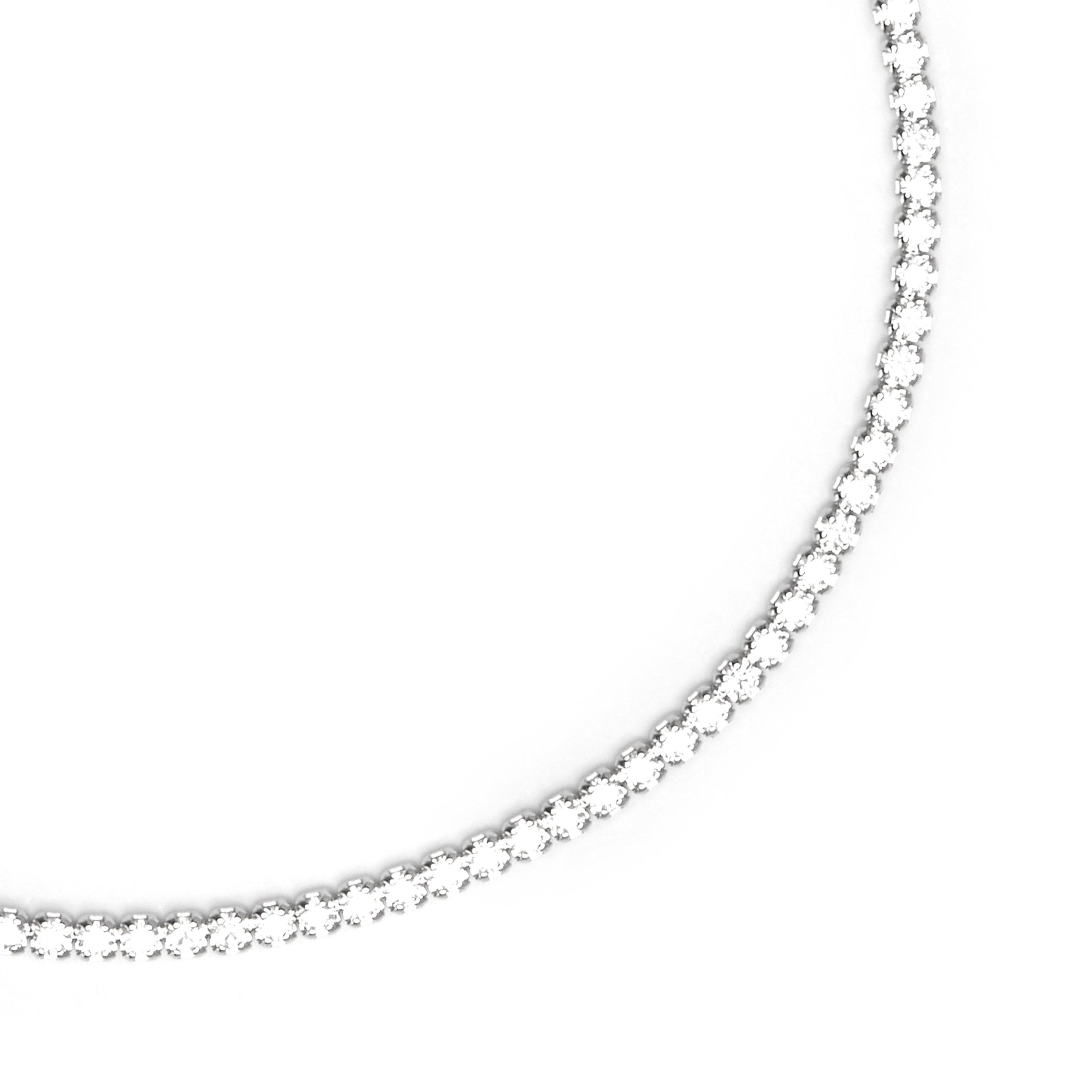 Sterling Silver 925 and Brilliant Zirconia Bracelet with Rhodium Finish - Lubyo