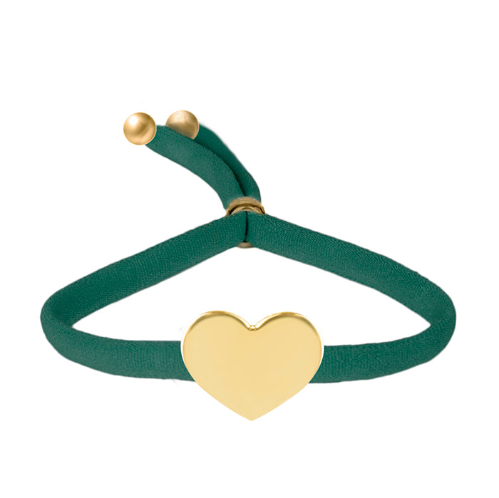 925 Sterling Silver Bracelet finished in 18K yellow gold - Heart