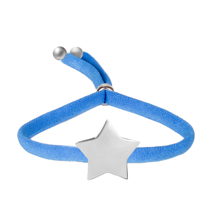Pulsera de Plata de Ley 925 acabada en rodio - Estrella