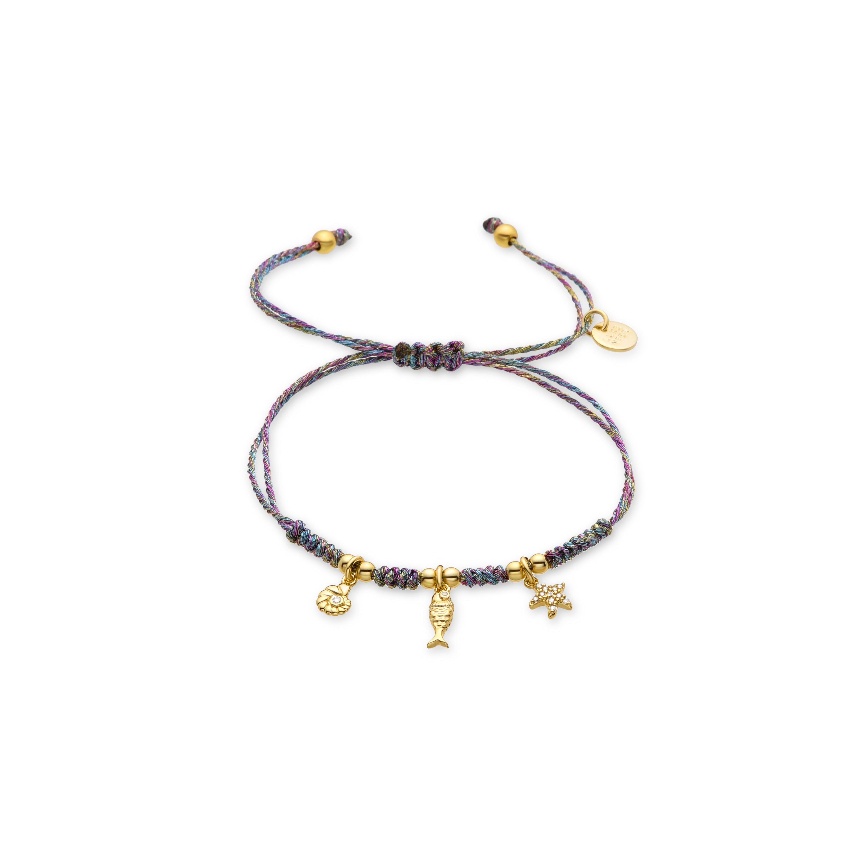 925 Sterling Silver and Brilliant Zirconia Bracelet Finished in 18K Yellow Gold - Linduk