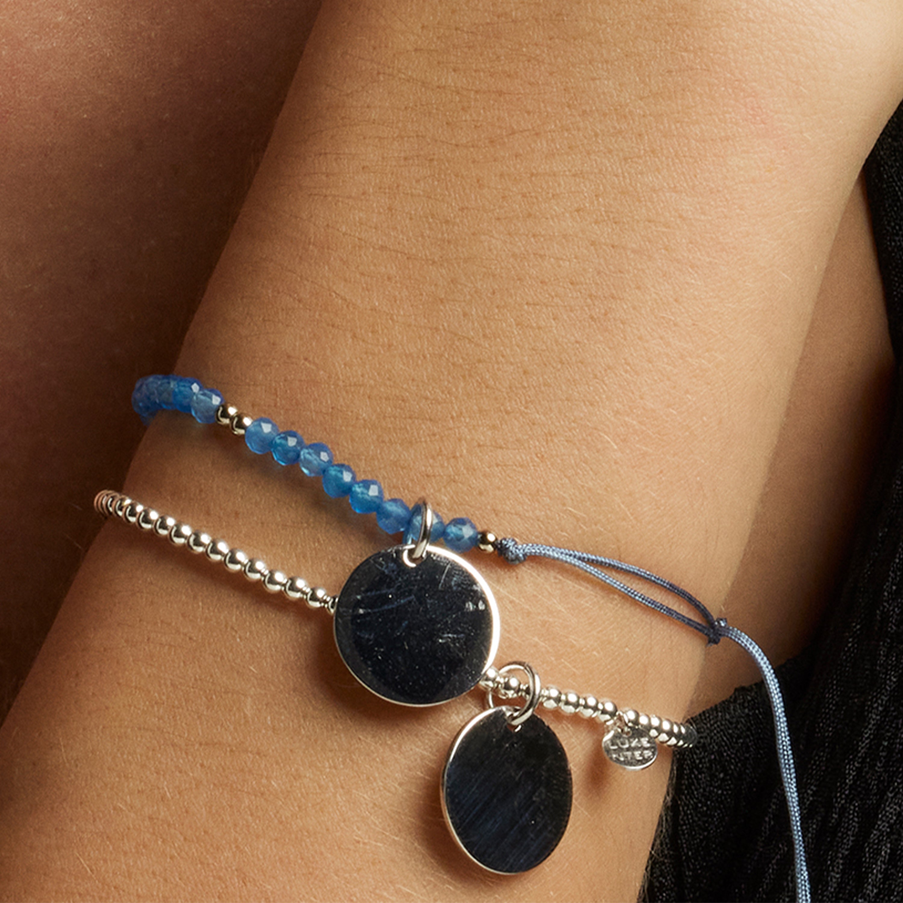 Pulseira de Prata de Lei 925 com Hematita e acabamento em ródio - Krasai