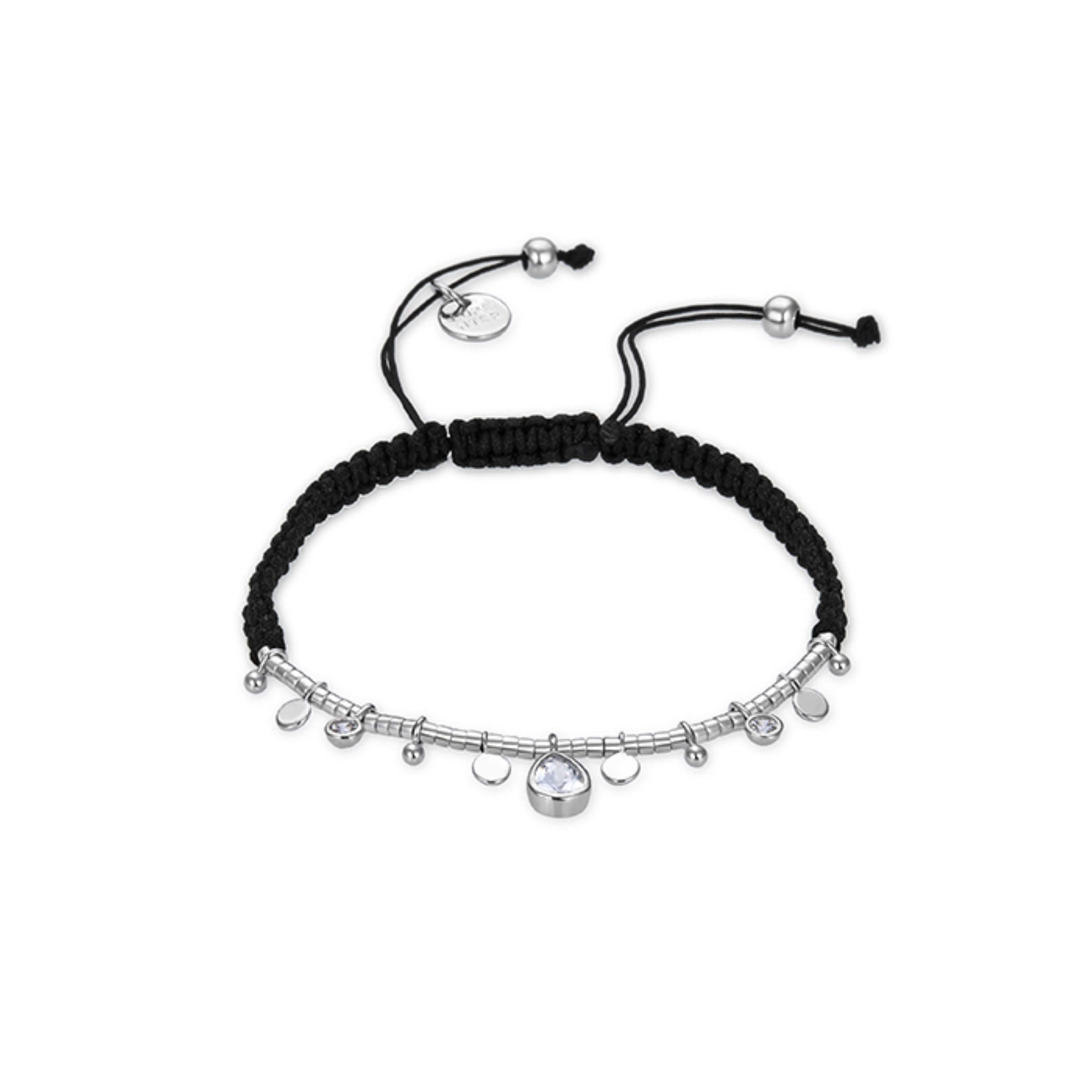 925 Sterling Silver Bracelet with Rhodium-Plated Brilliant Zirconia - Erlah