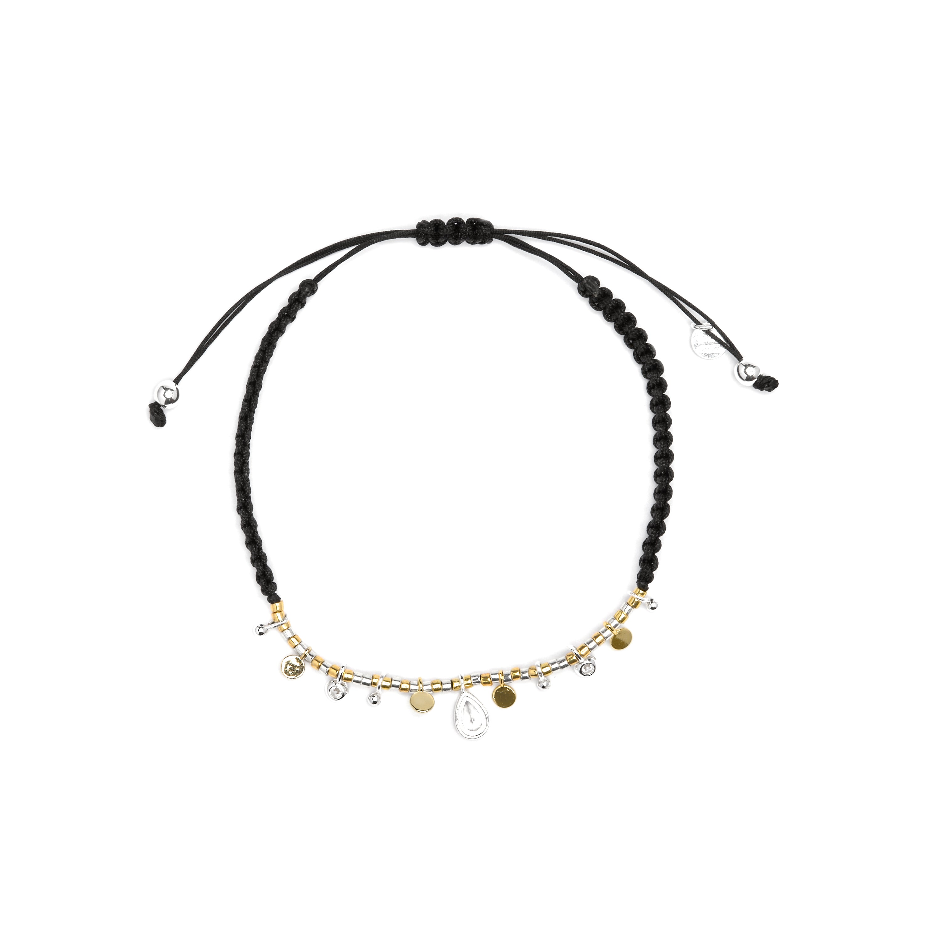 925 Sterling Silver and Brilliant Zirconia Bracelet, Rhodium Finish - Erlah