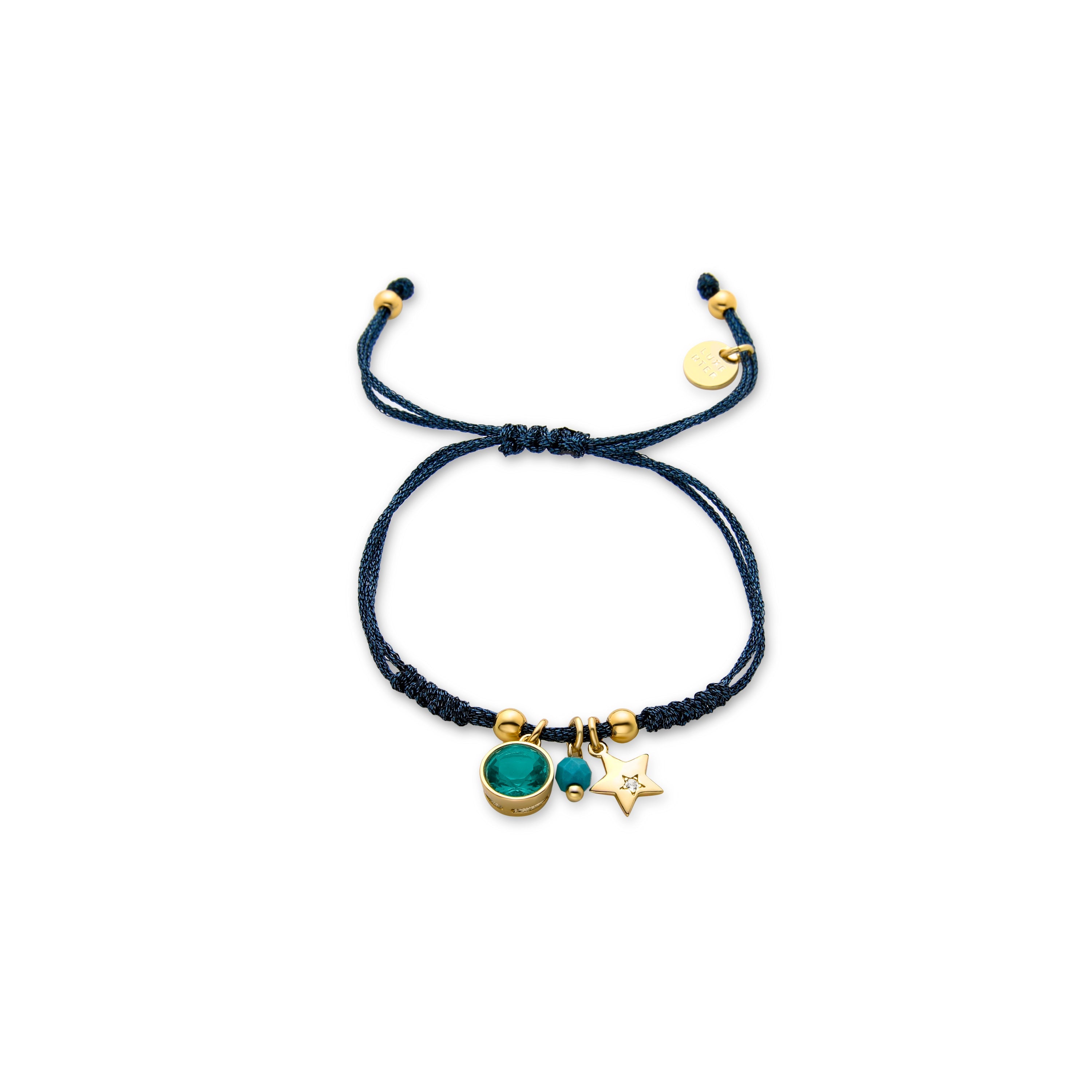 925 Sterling Silver Bracelet with Emerald Zirconia finished in 18K Yellow Gold - Zysuo