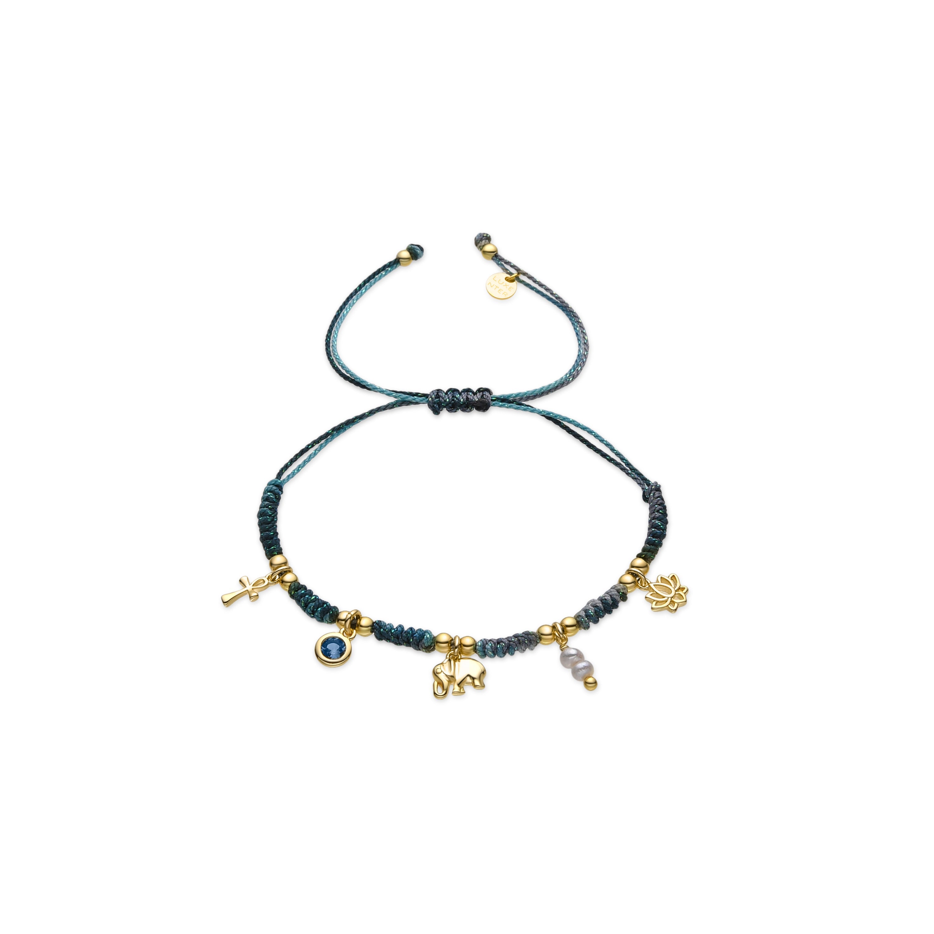 925 Sterling Silver and Multicolor Zirconia Bracelet with 18k Gold Finish - Rukful