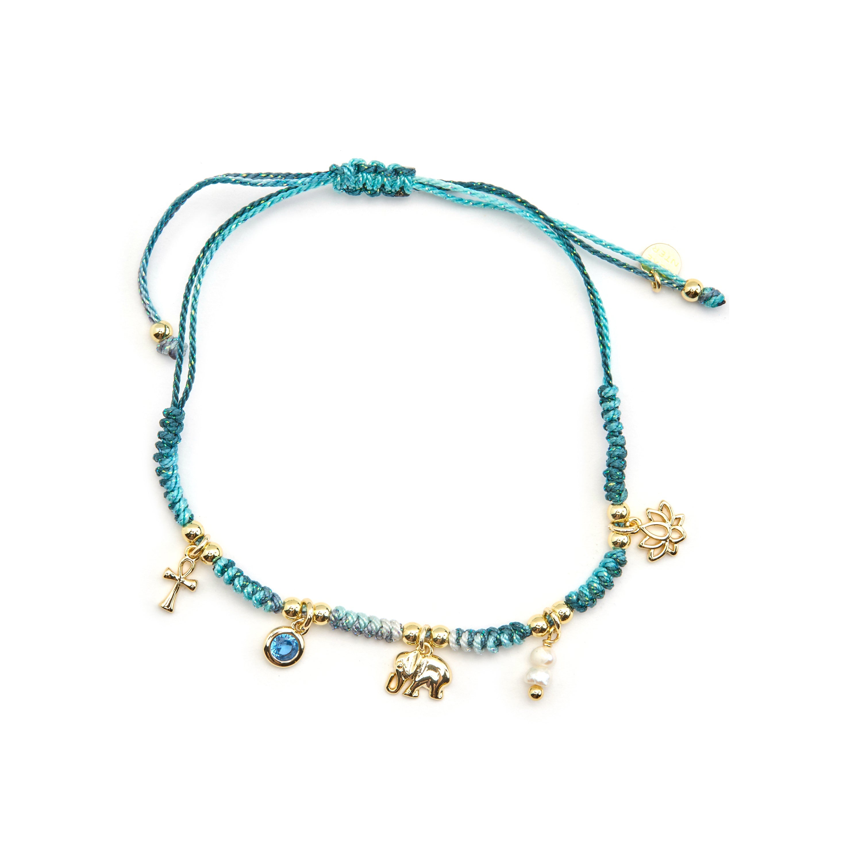 925 Sterling Silver and Multicolor Zirconia Bracelet with 18k Gold Finish - Rukful