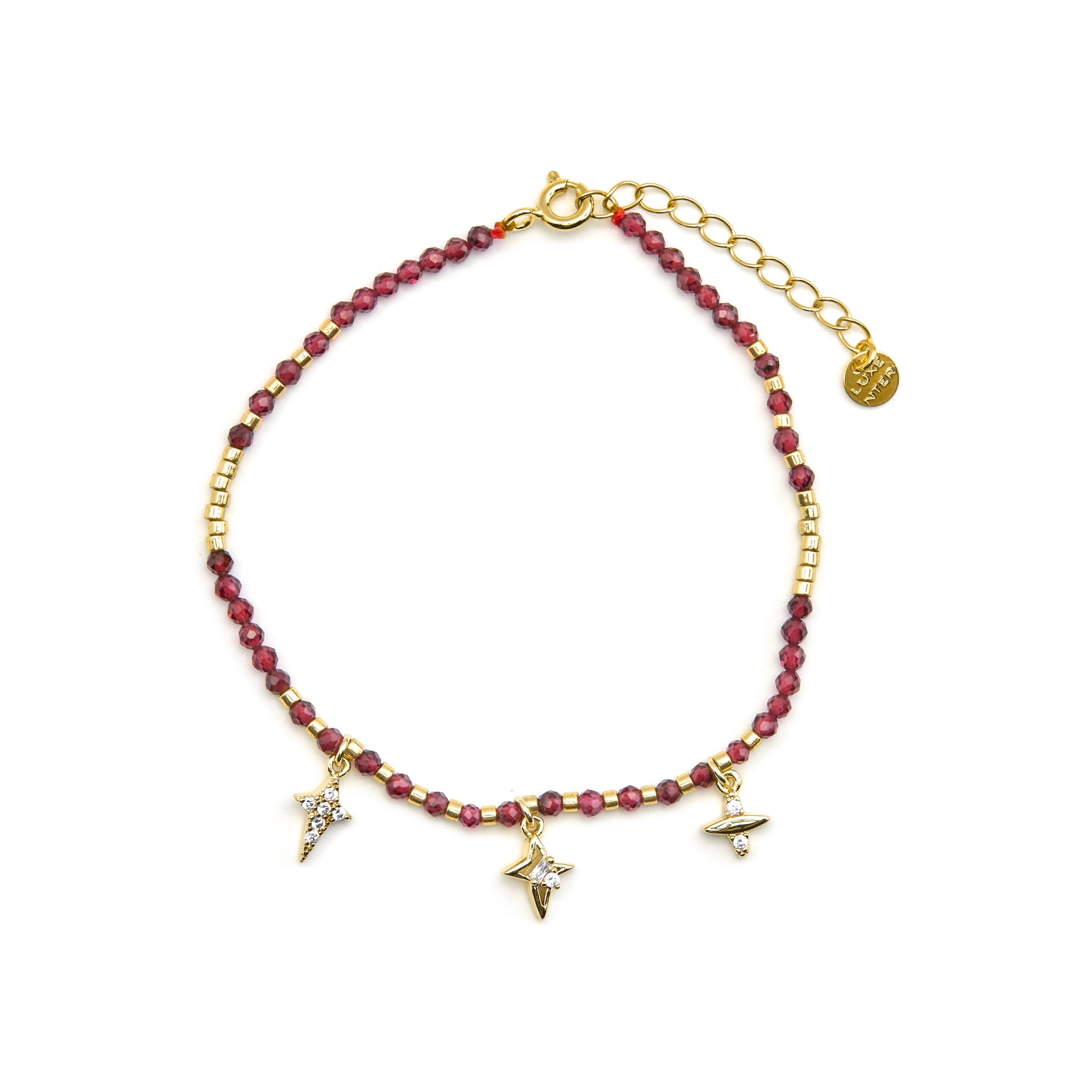 925 Sterling Silver and Brilliant Zirconia Bracelet with 18k Gold Finish - Paila