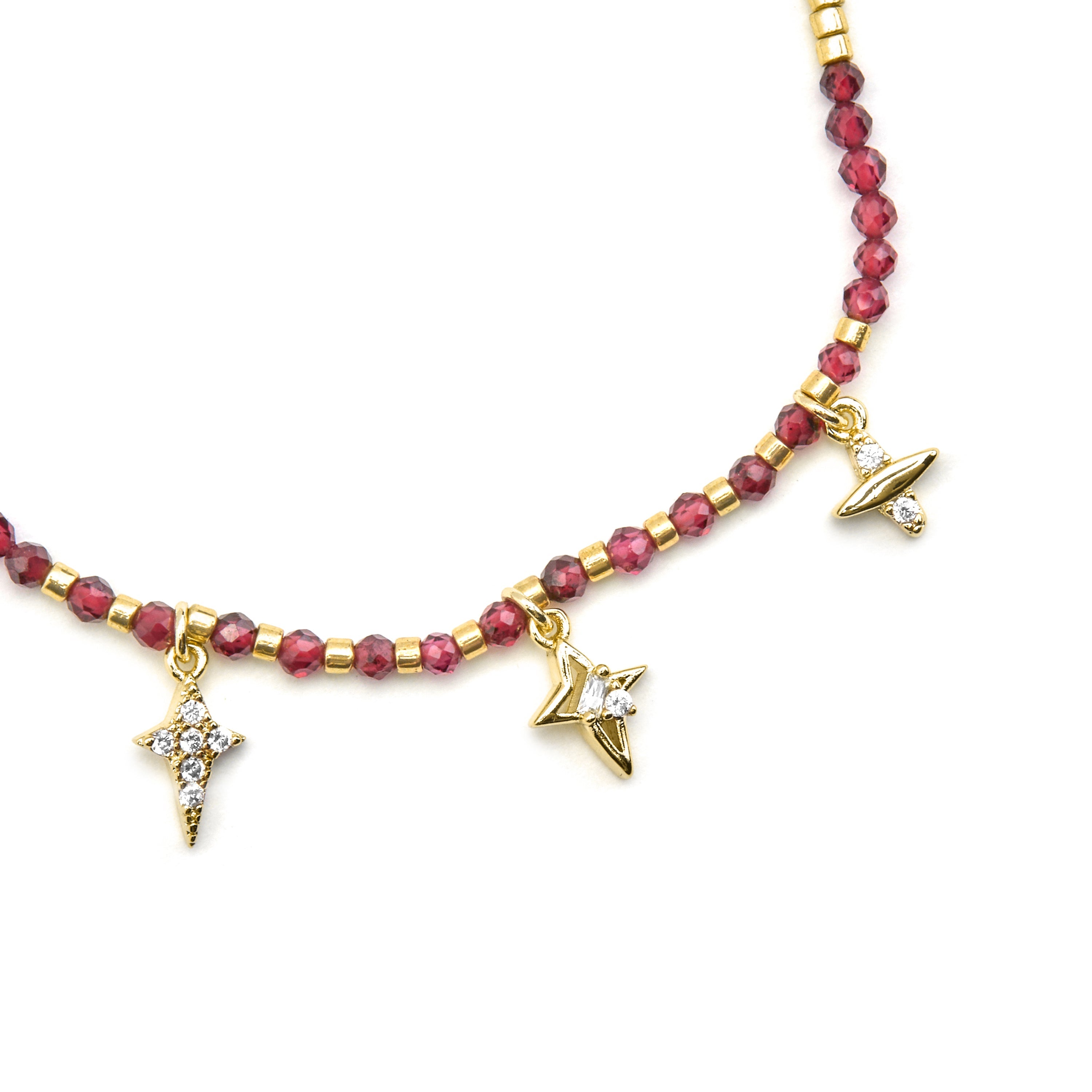 925 Sterling Silver and Brilliant Zirconia Bracelet with 18k Gold Finish - Paila