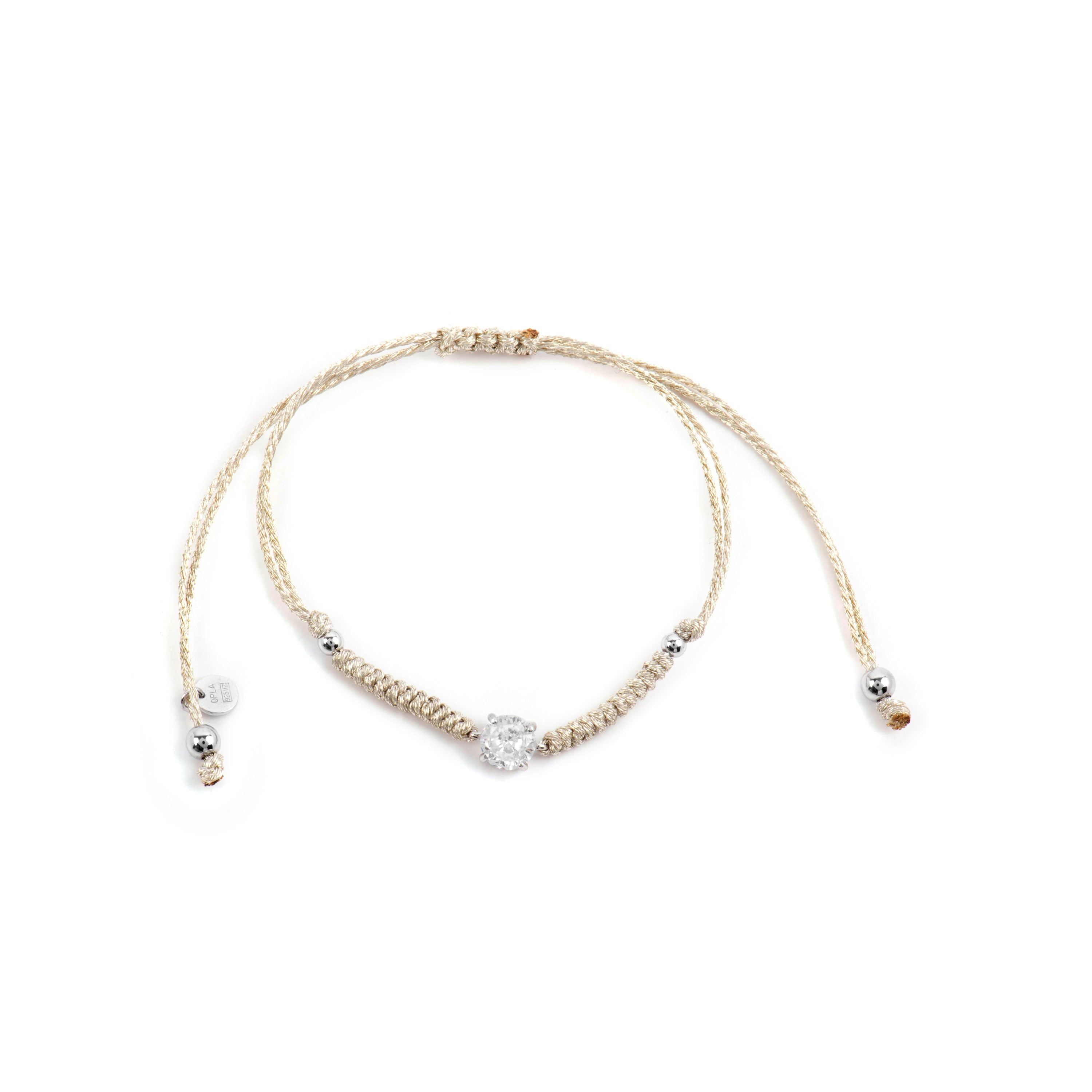 Pulseira em Prata de Lei 925 e Zircônia Brilhante com acabamento em ródio - Akma