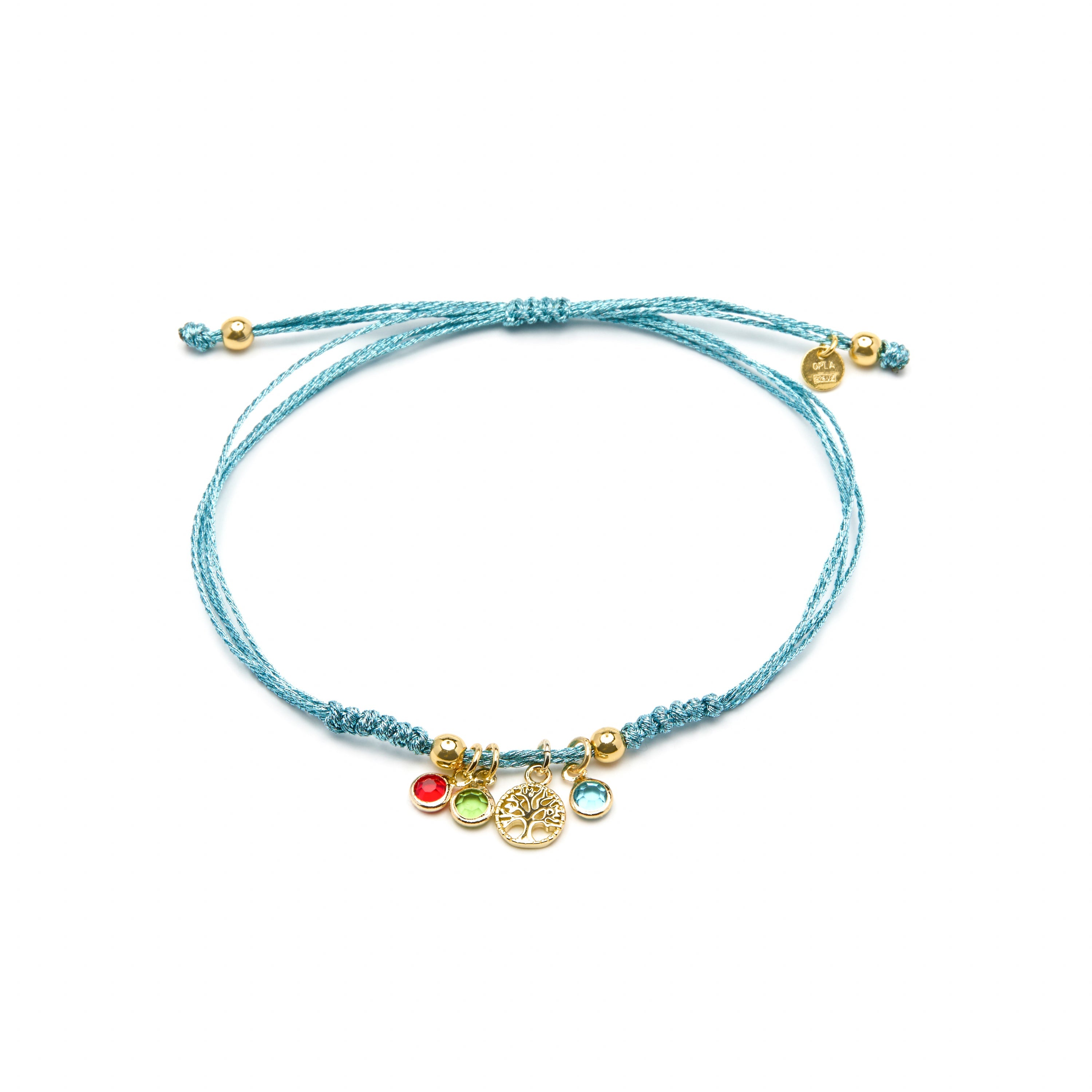 925 Sterling Silver and Multicolor Zirconia Bracelet with 18k Yellow Gold Finish - Balal