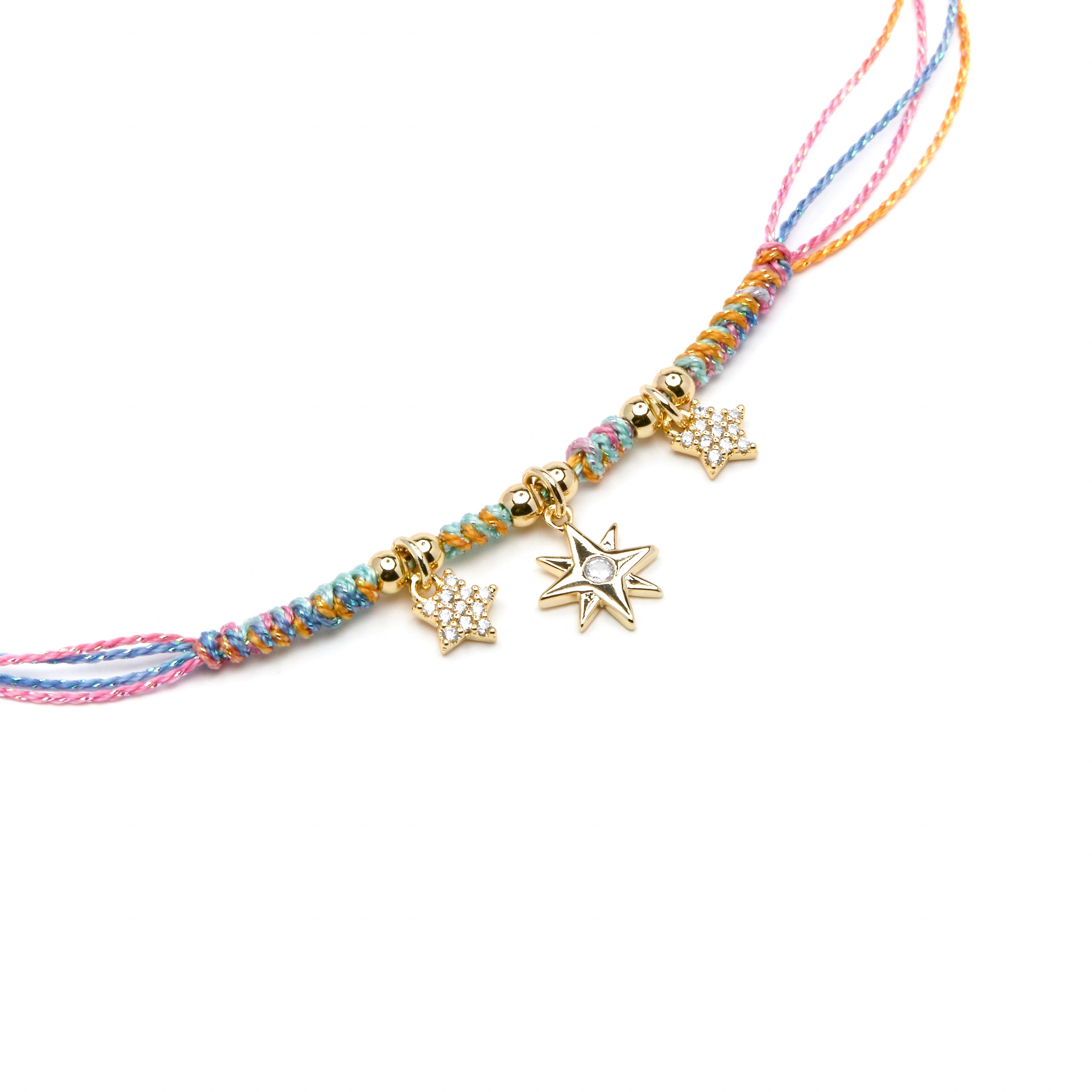 925 Sterling Silver and Brilliant Zirconia Bracelet, 18k Yellow Gold Finish - Meril