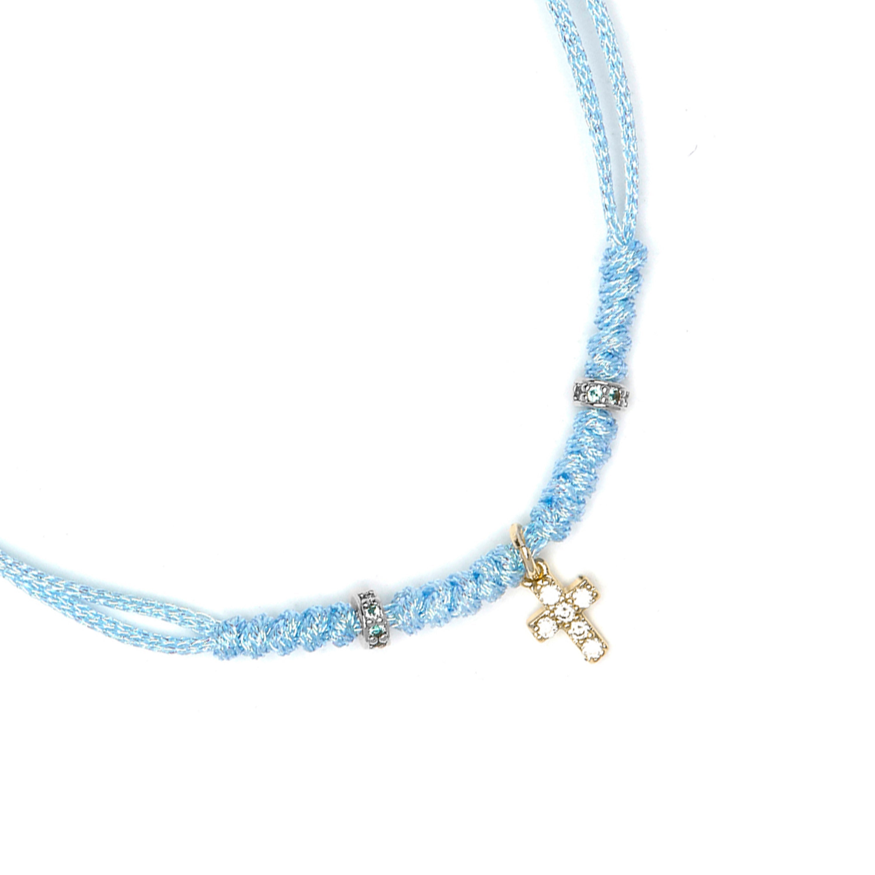 925 Sterling Silver and Multicolor Zircon Bracelet with 18k Yellow Gold Finish - Modry