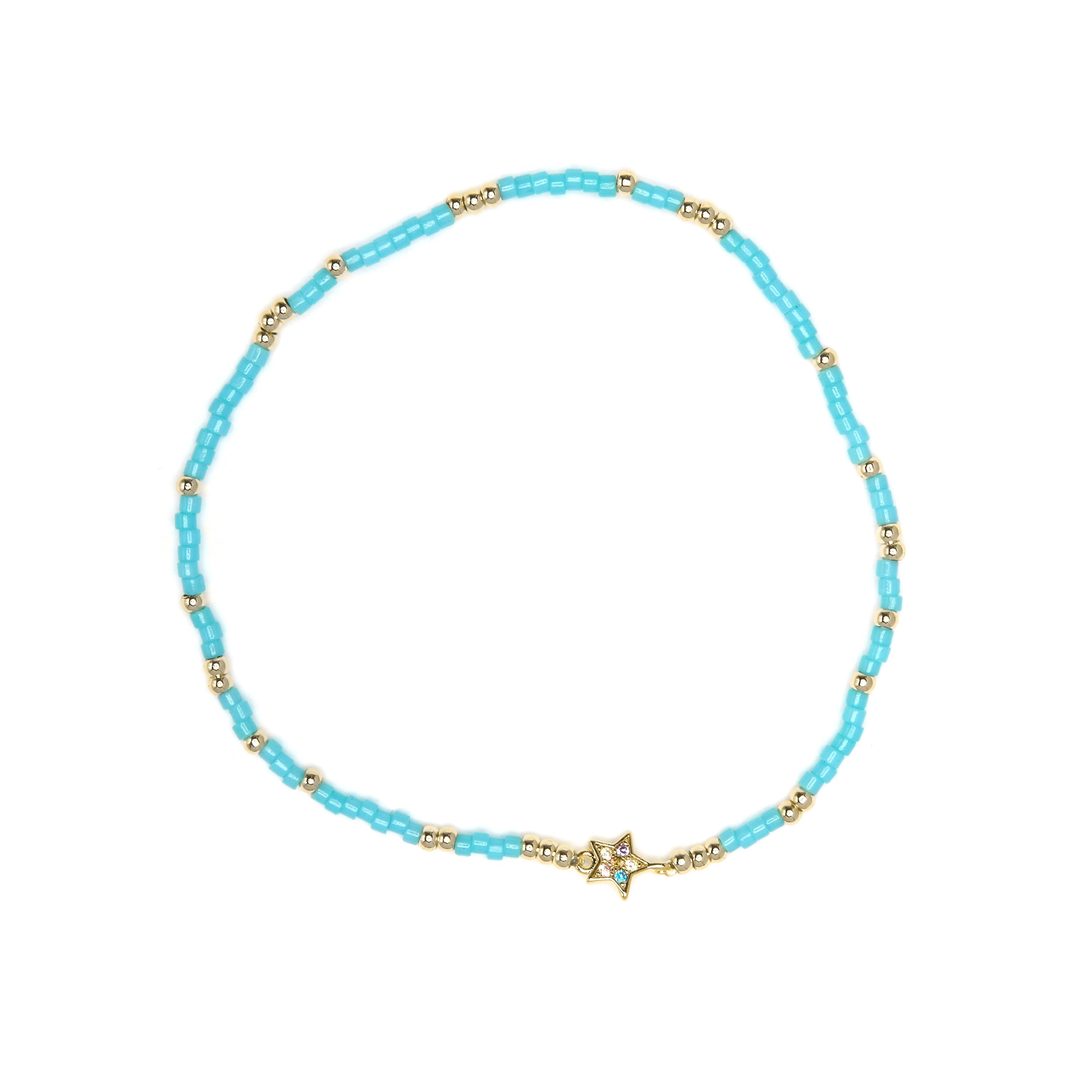 925 Sterling Silver and Multicolor Zircon Bracelet with 18k Yellow Gold Finish - Lalo